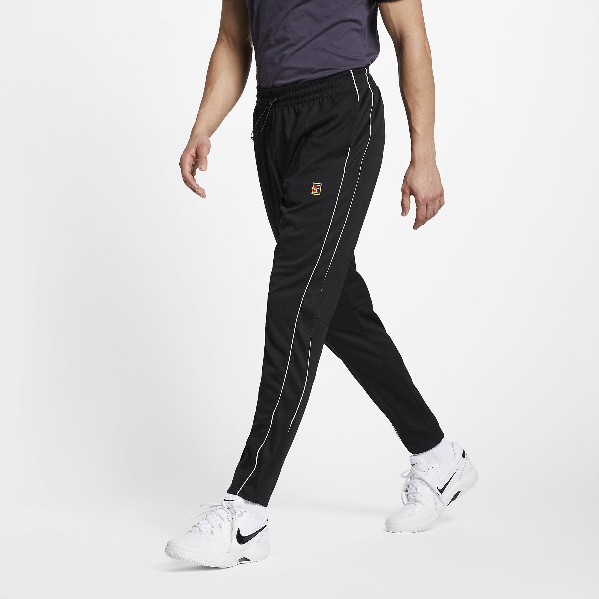 Nike Mens Tennis Pant - Black/White - Tennisnuts.com