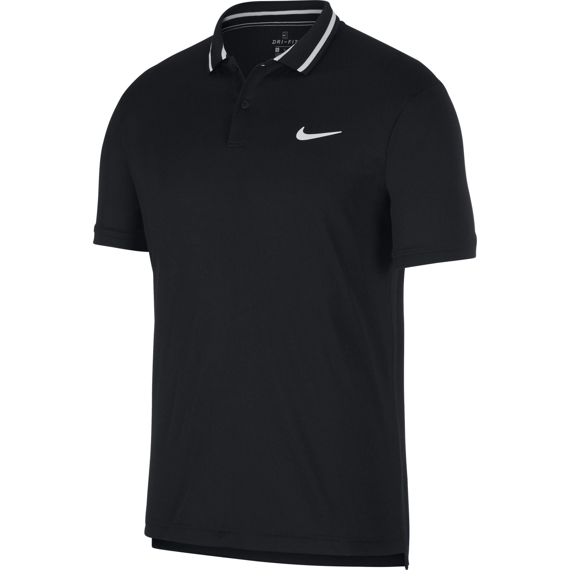 mens black nike polo