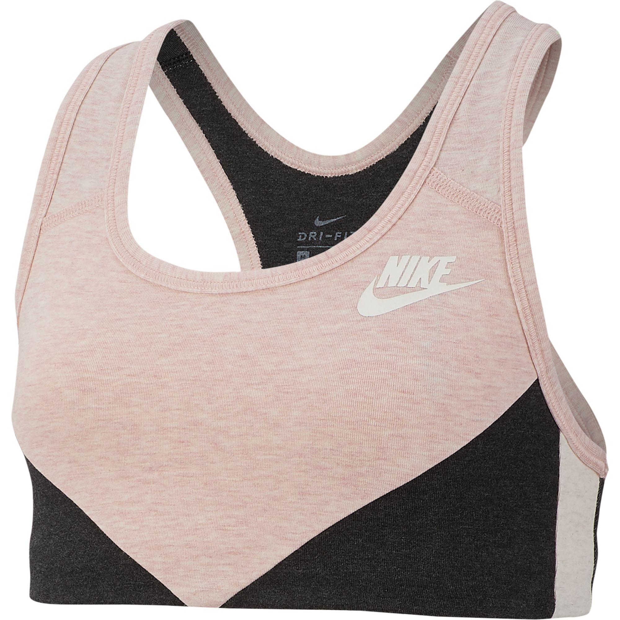 coral nike sports bra