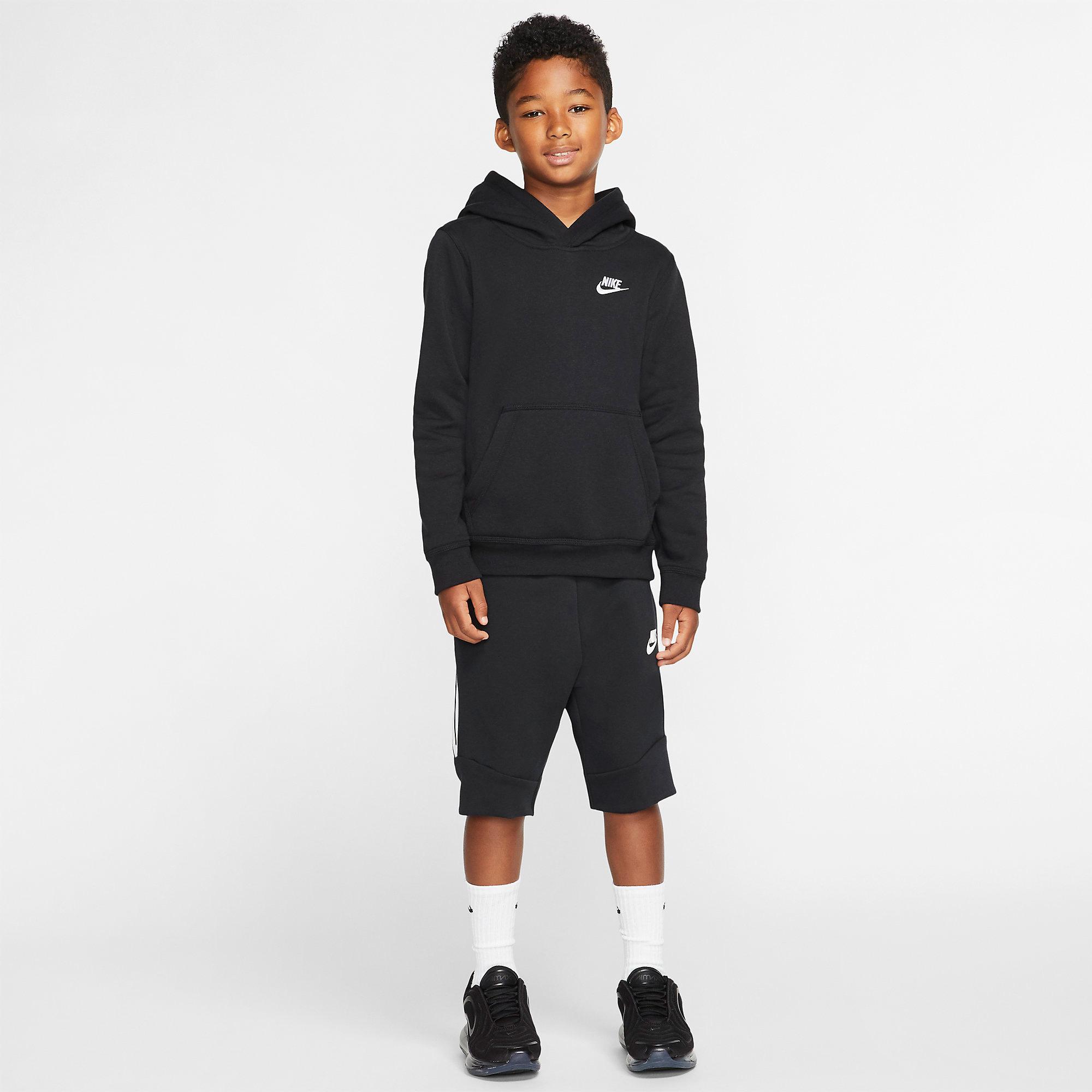 Nike Boys Sportwear Club Hoodie - Black - Tennisnuts.com