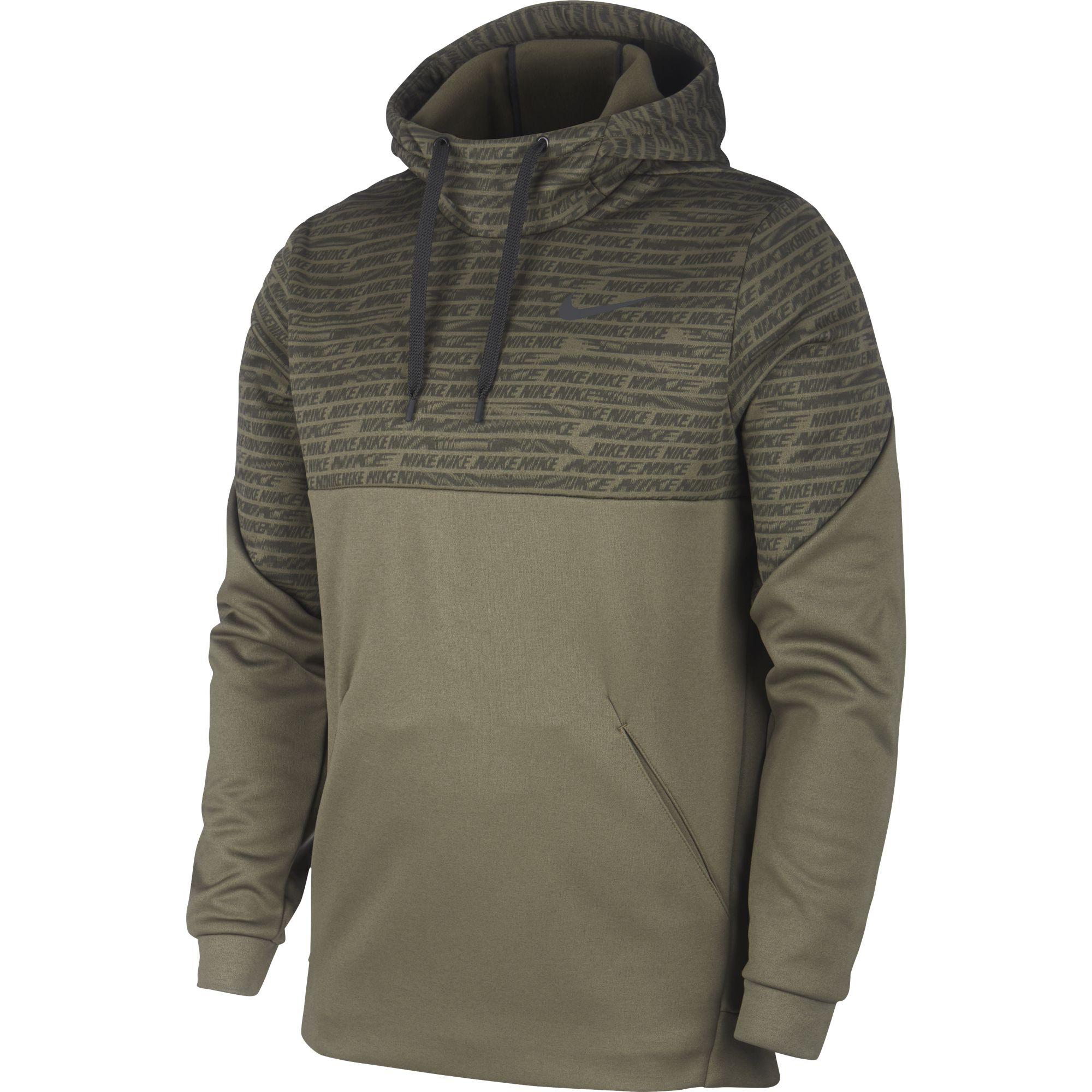 Nike Mens Therma Hoodie - Cargo Khaki - Tennisnuts.com