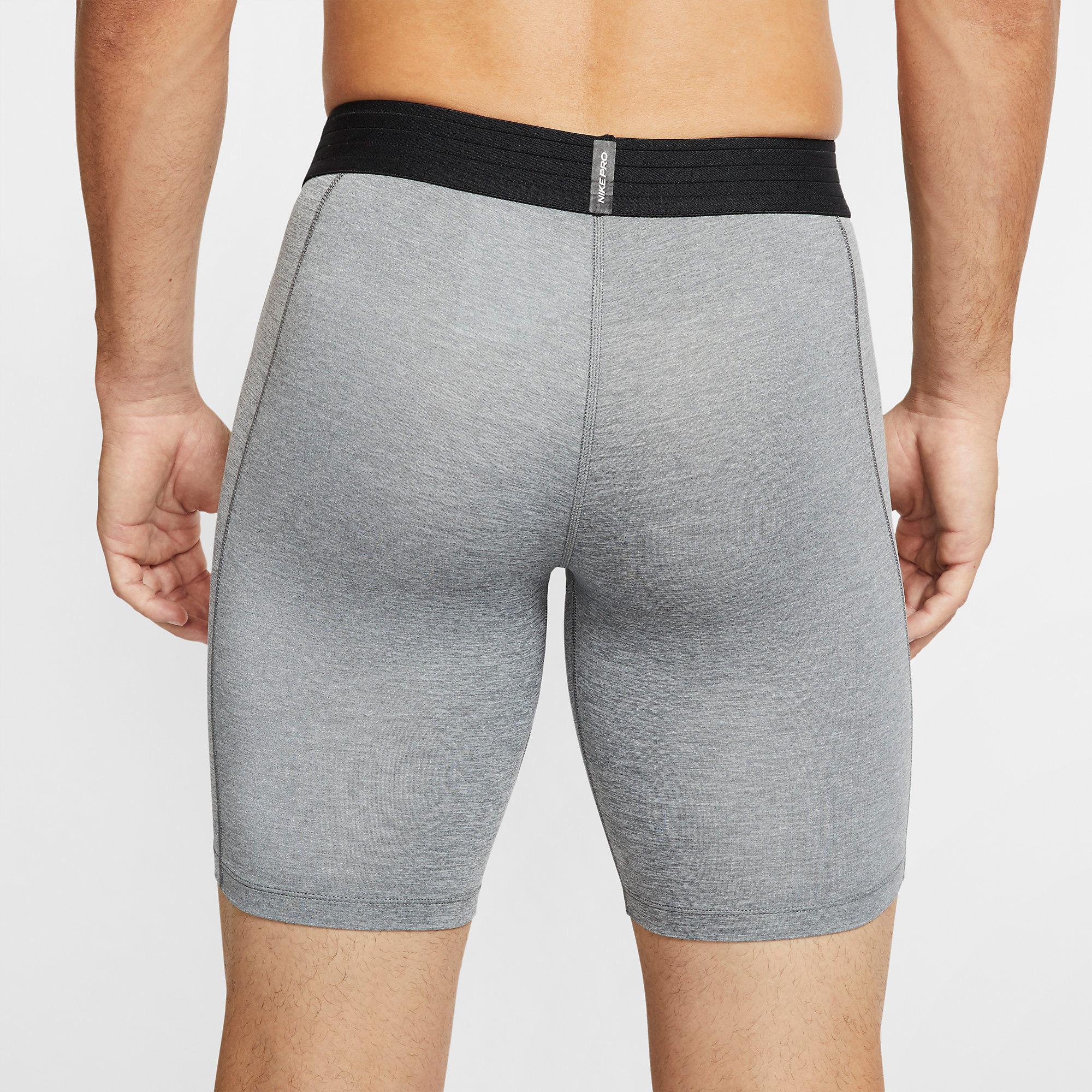 Nike Mens Pro Shorts - Smoke Grey - Tennisnuts.com