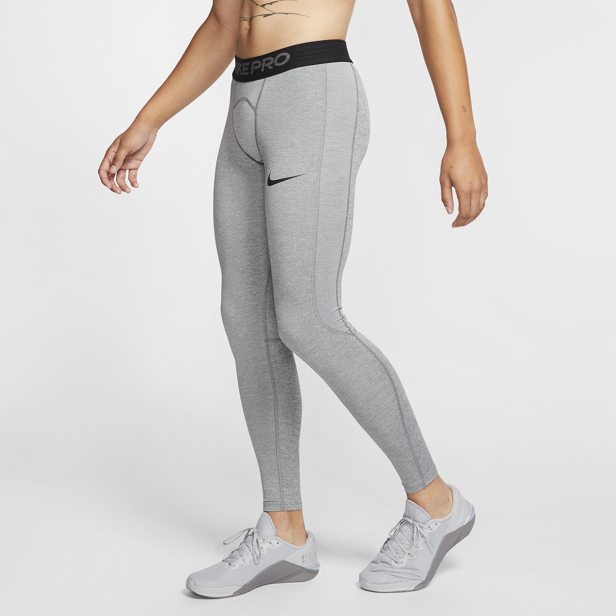 Nike Mens Pro Tights - Smoke Grey/Black - Tennisnuts.com