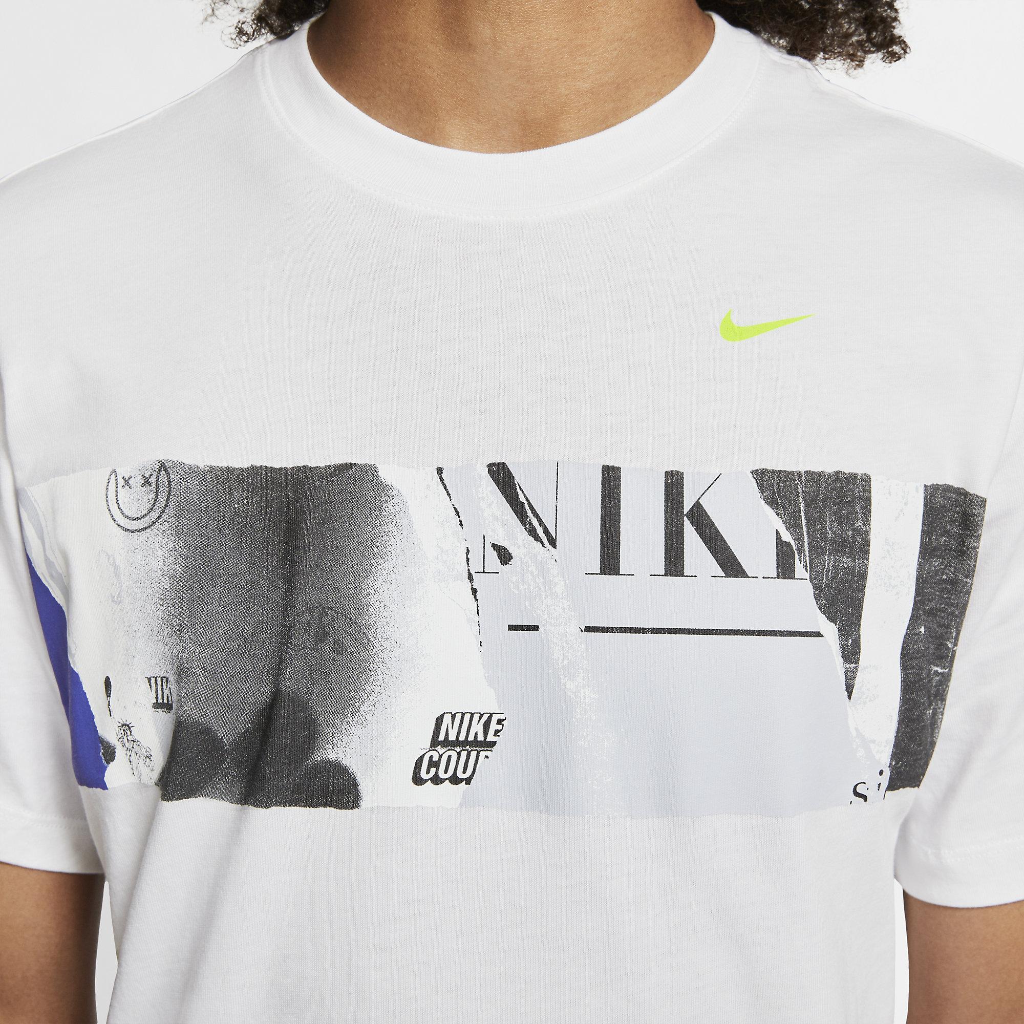 Nike Mens Graphic Tennis TShirt White