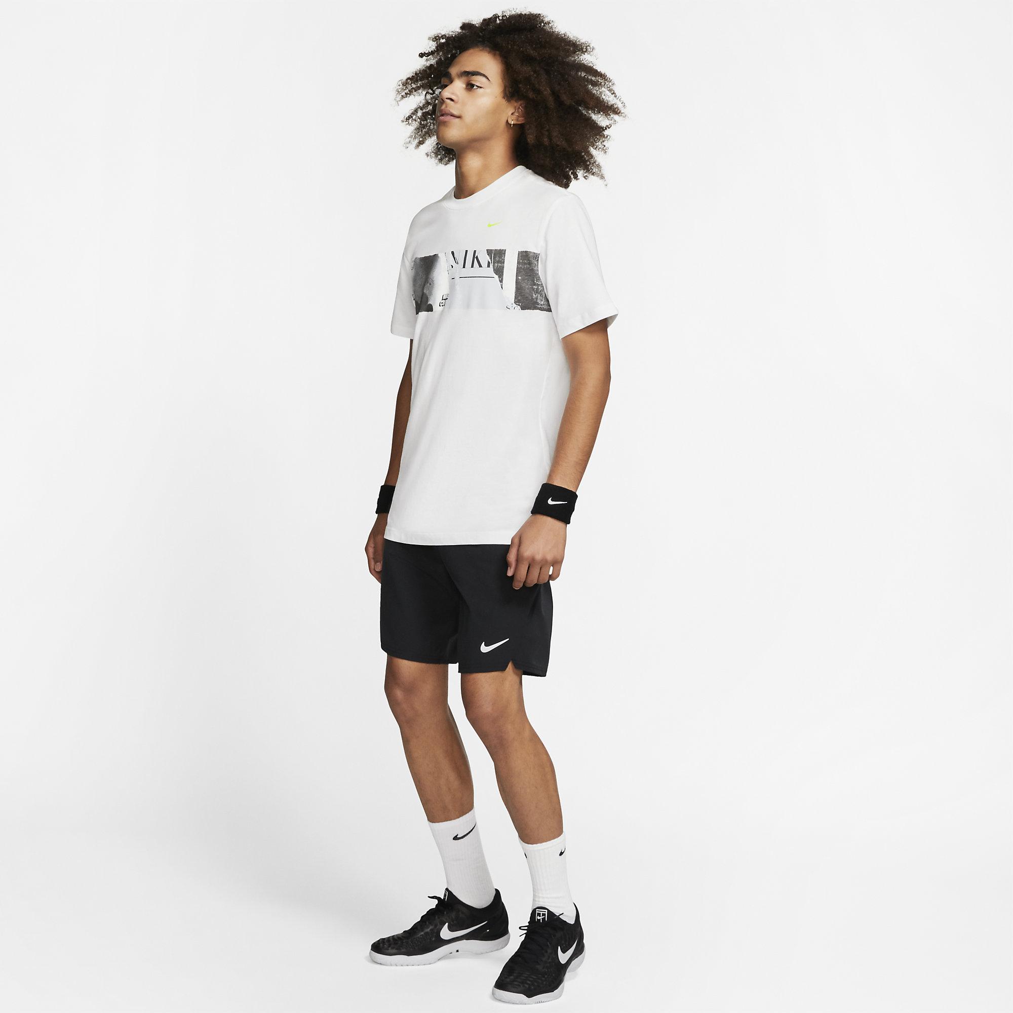 Nike Mens Graphic Tennis TShirt White