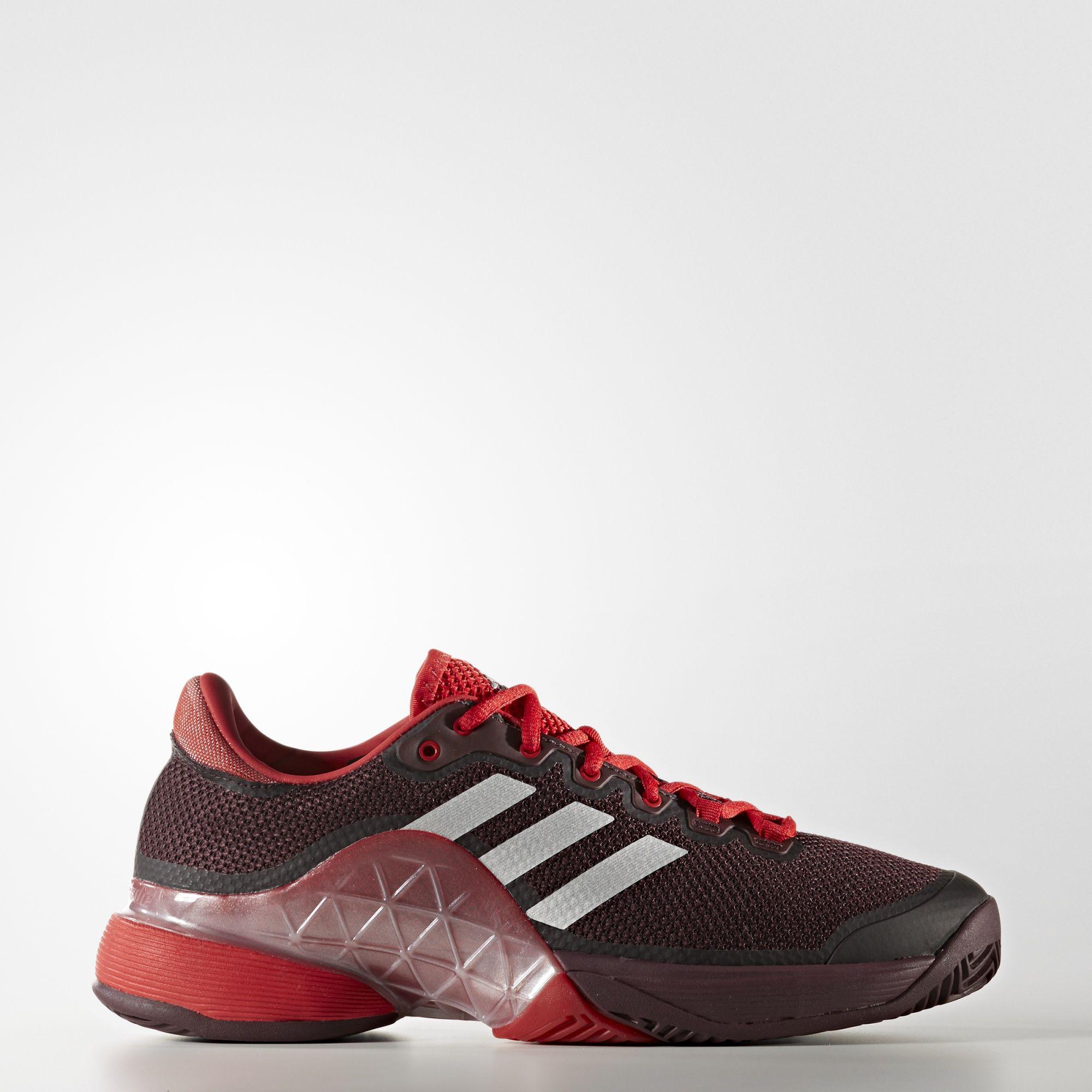 Adidas Mens Barricade 2017 Tennis Shoes Burgundy Red 10 Red