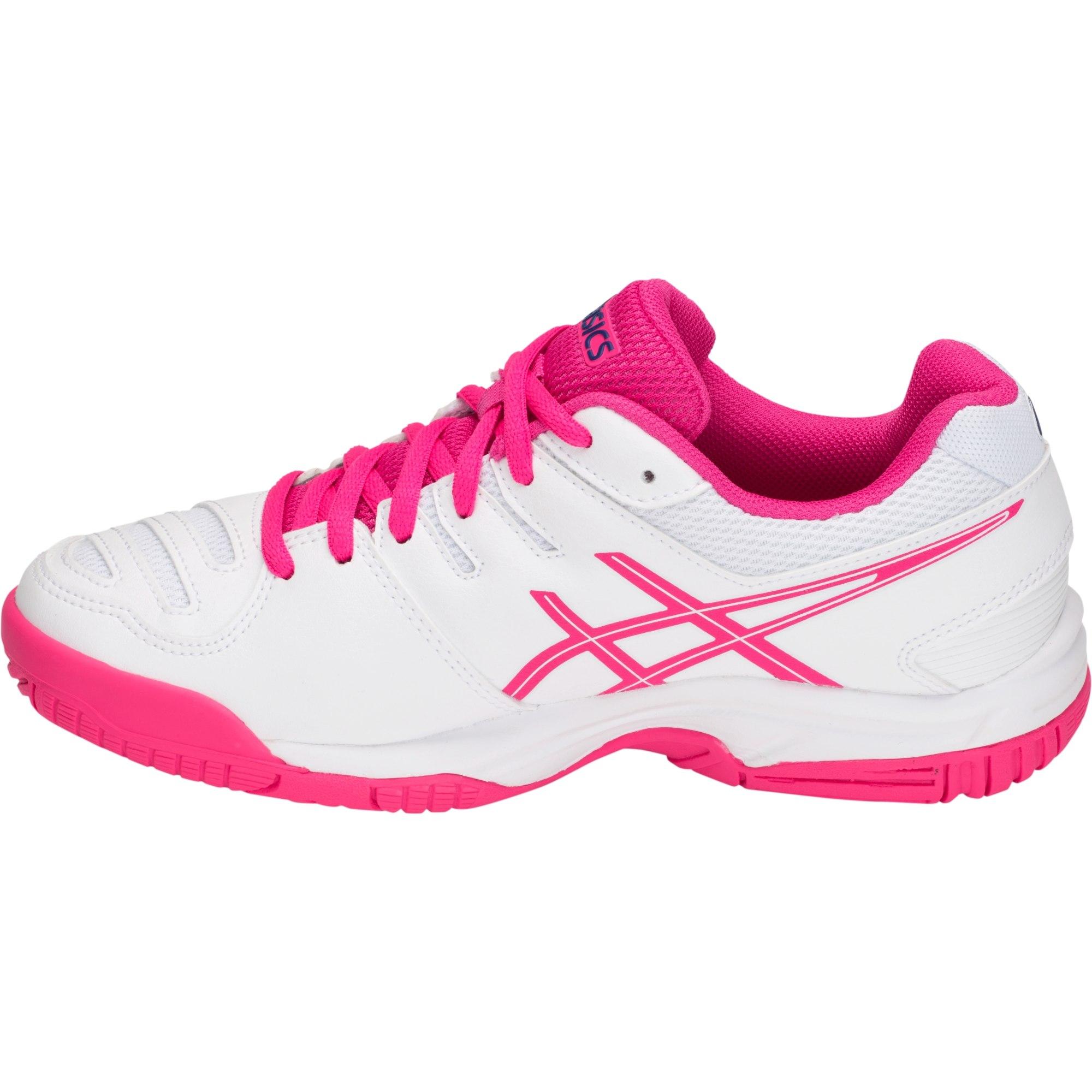 Asics Kids GELGame 5 GS Tennis Shoes White/Pink Glow