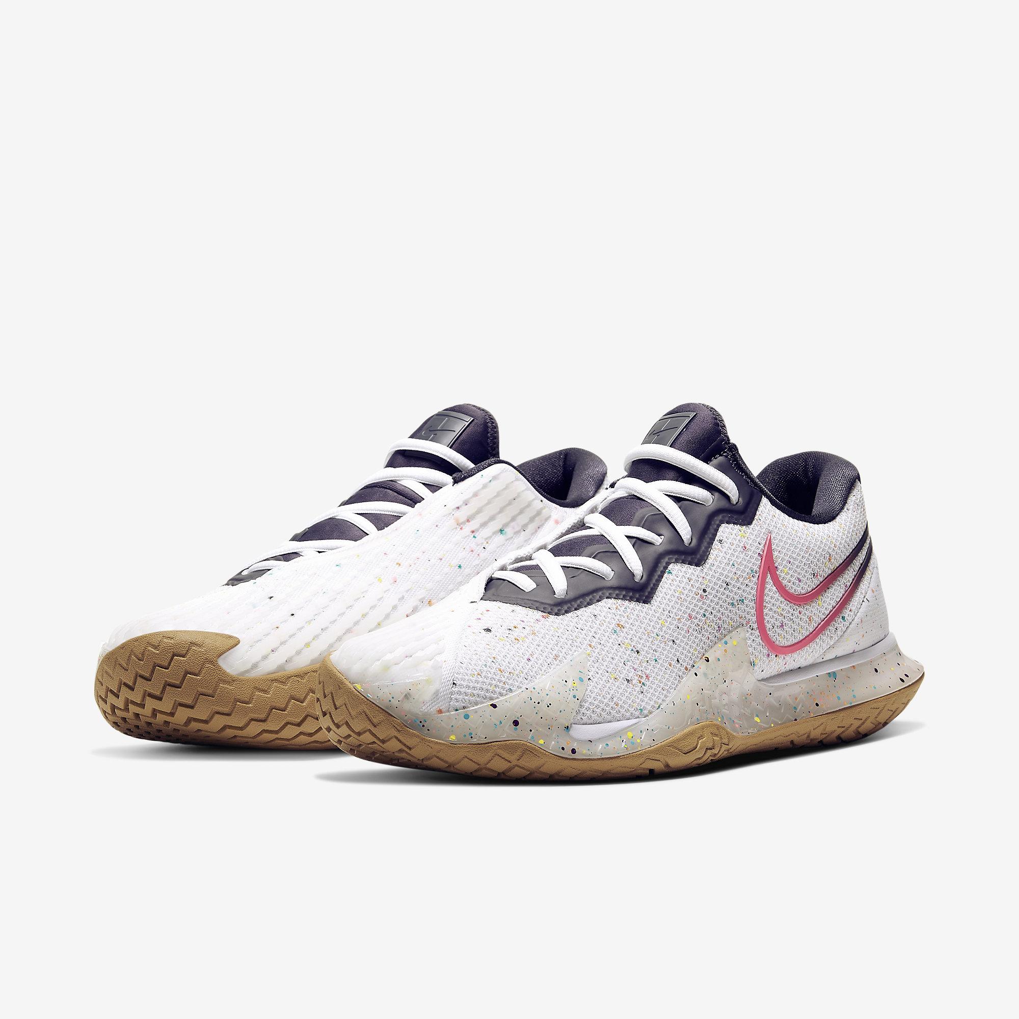 Nike Mens Air Zoom Vapor Cage 4 Tennis Shoes - White/Laser Crimson -  Tennisnuts.com