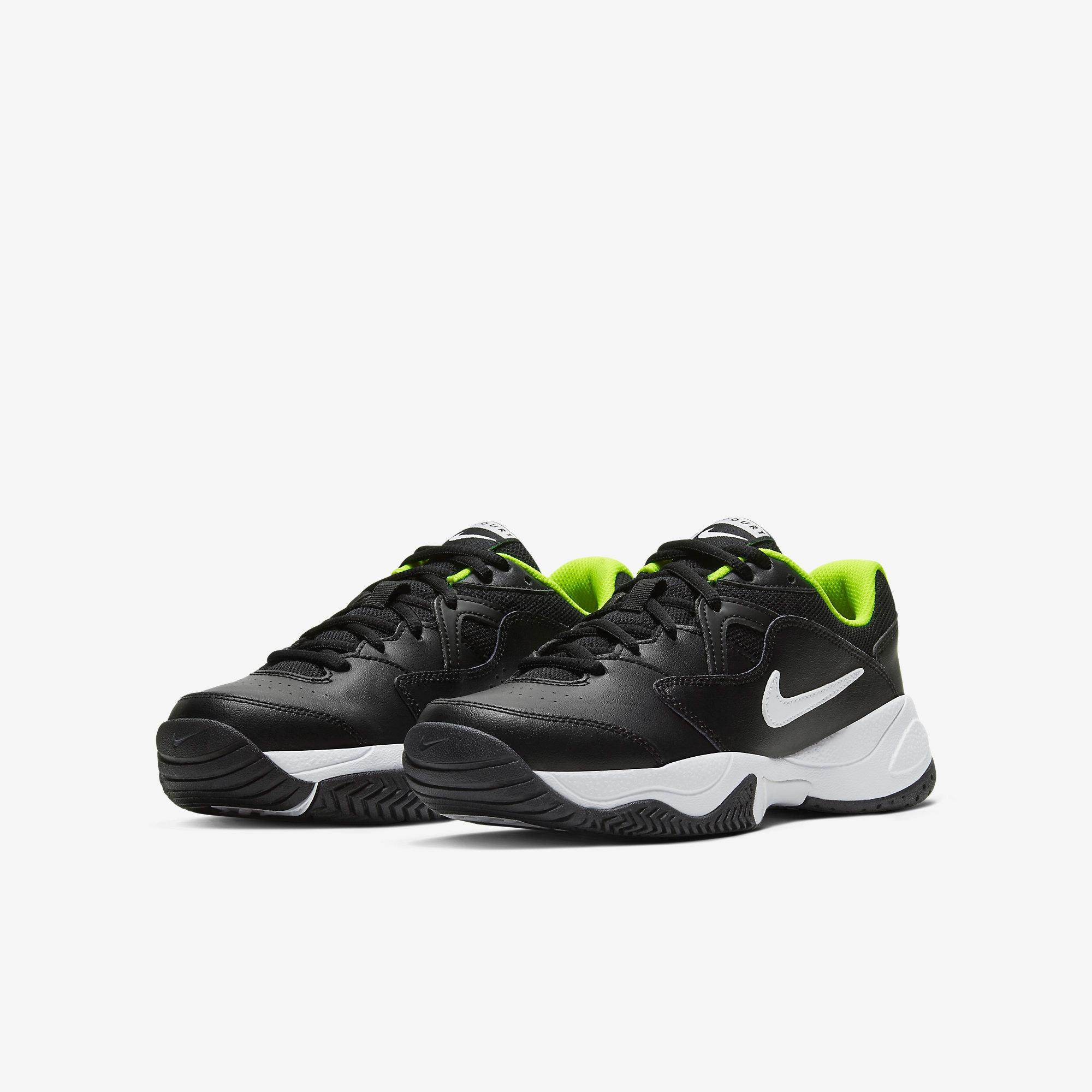 Nike Kids Lite 2 Tennis Shoes Black/Volt