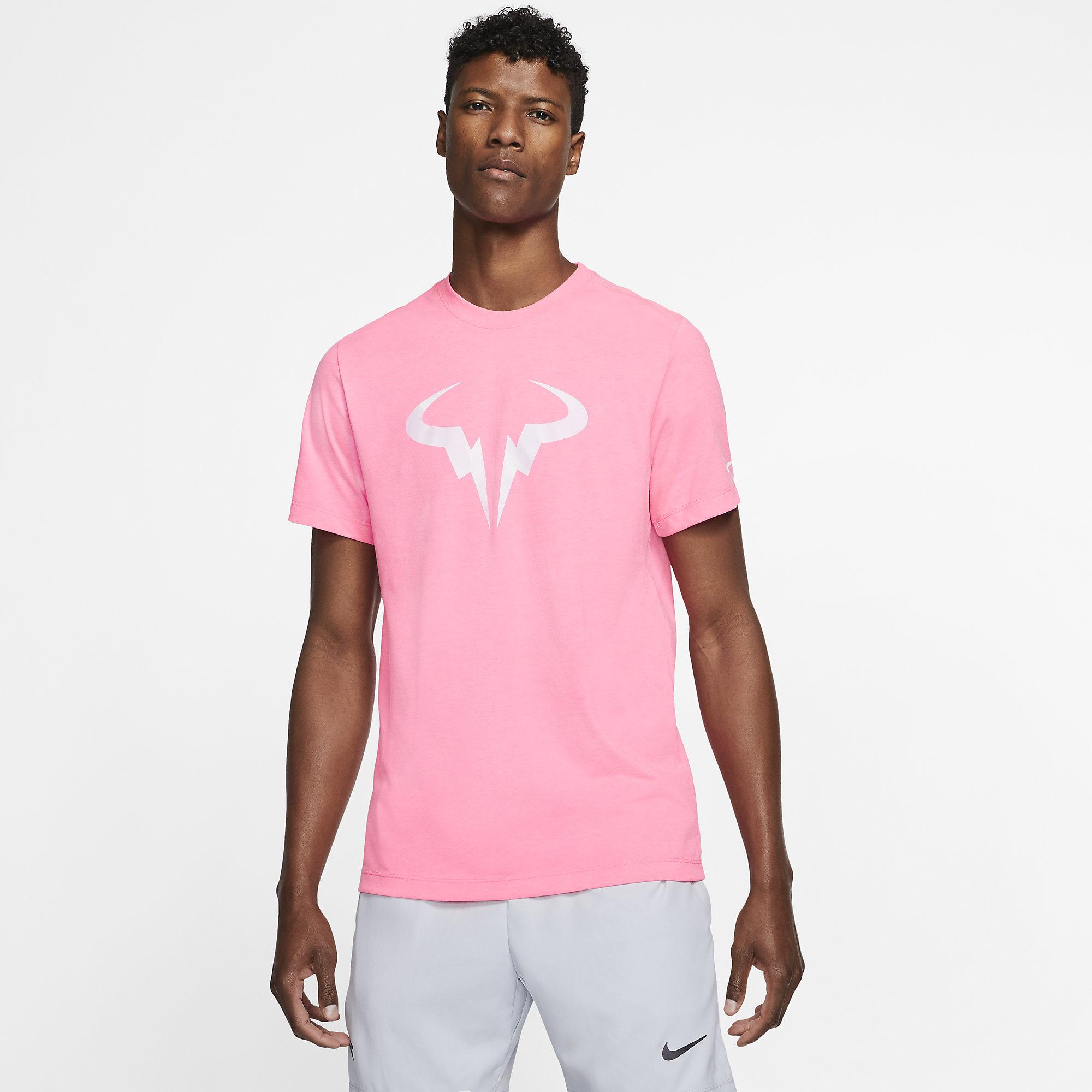 pink nike dri fit shirt mens