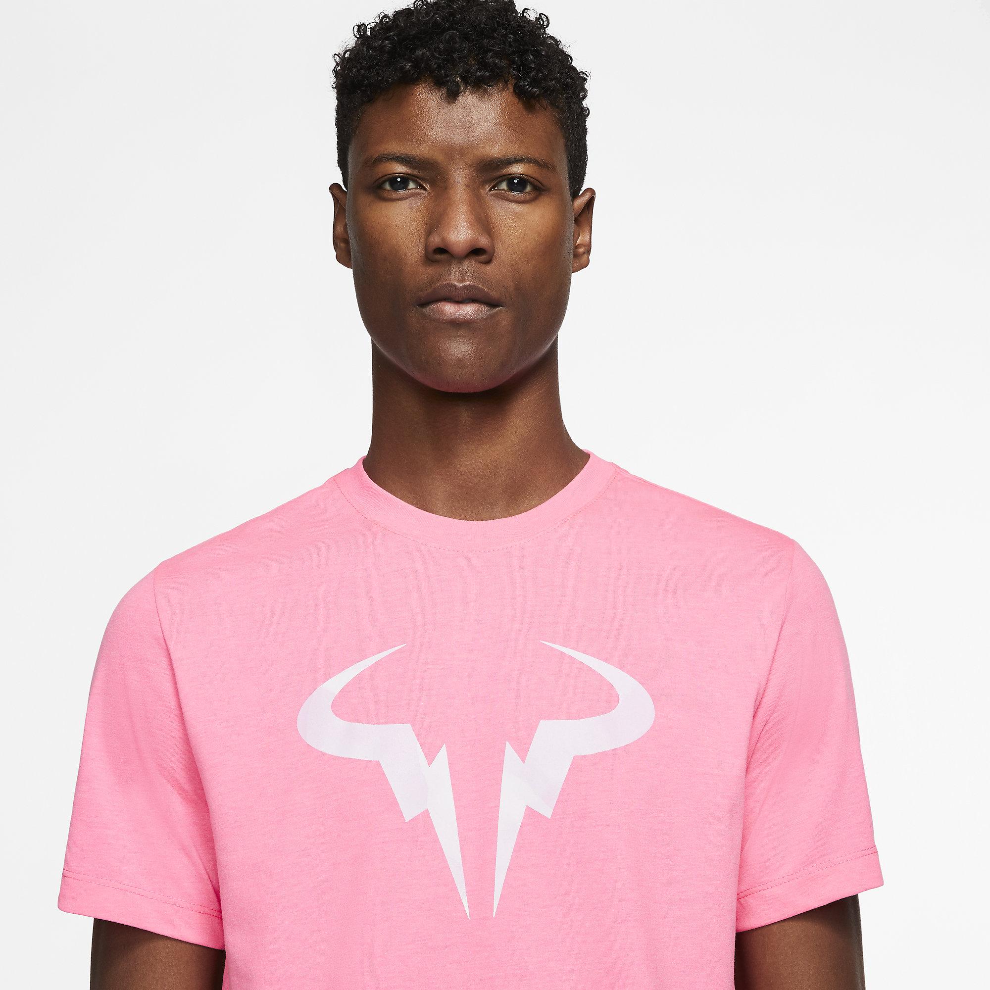 pink nike dri fit shirt mens