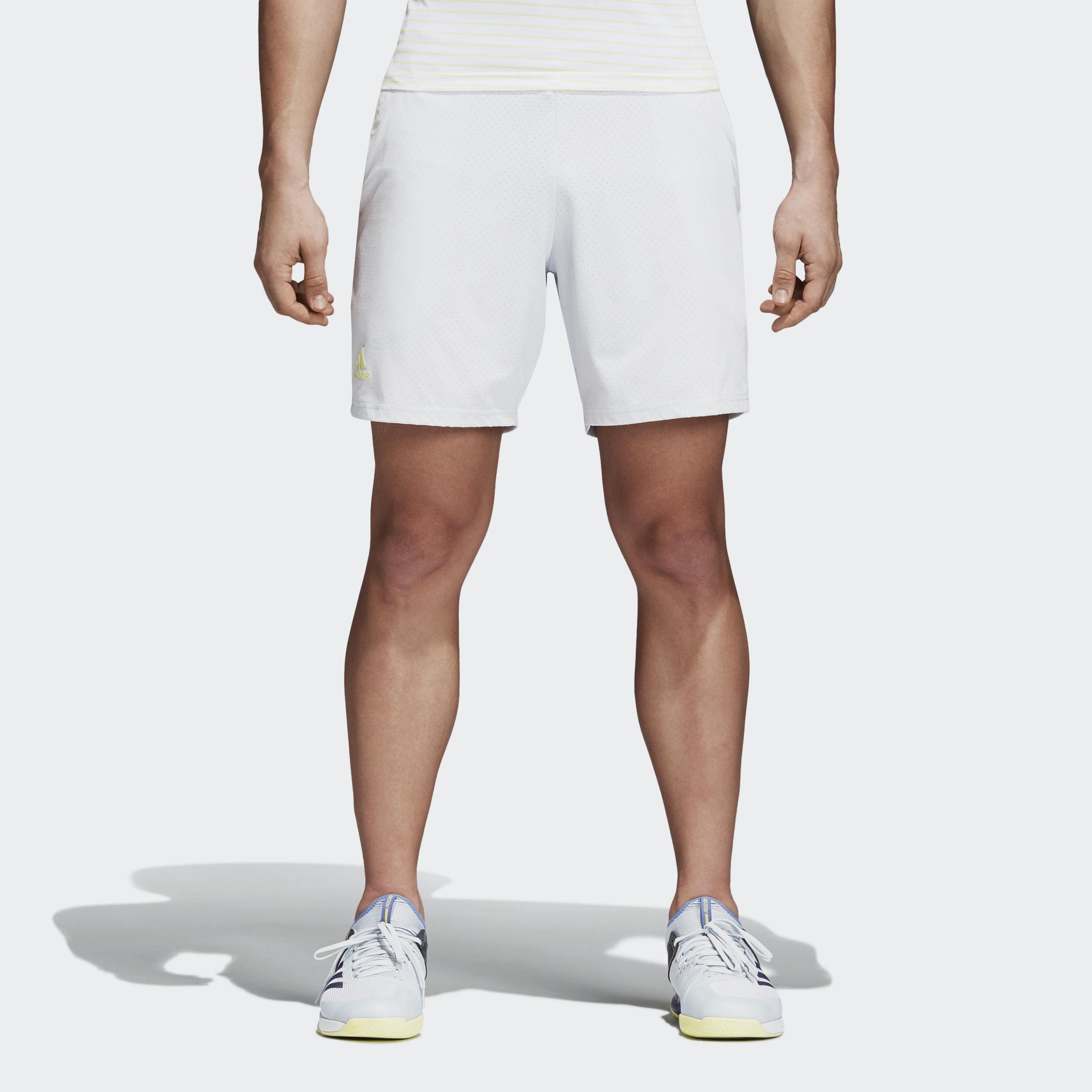 Adidas Mens Melbourne Tennis Shorts - Blue Tint/White - Tennisnuts.com