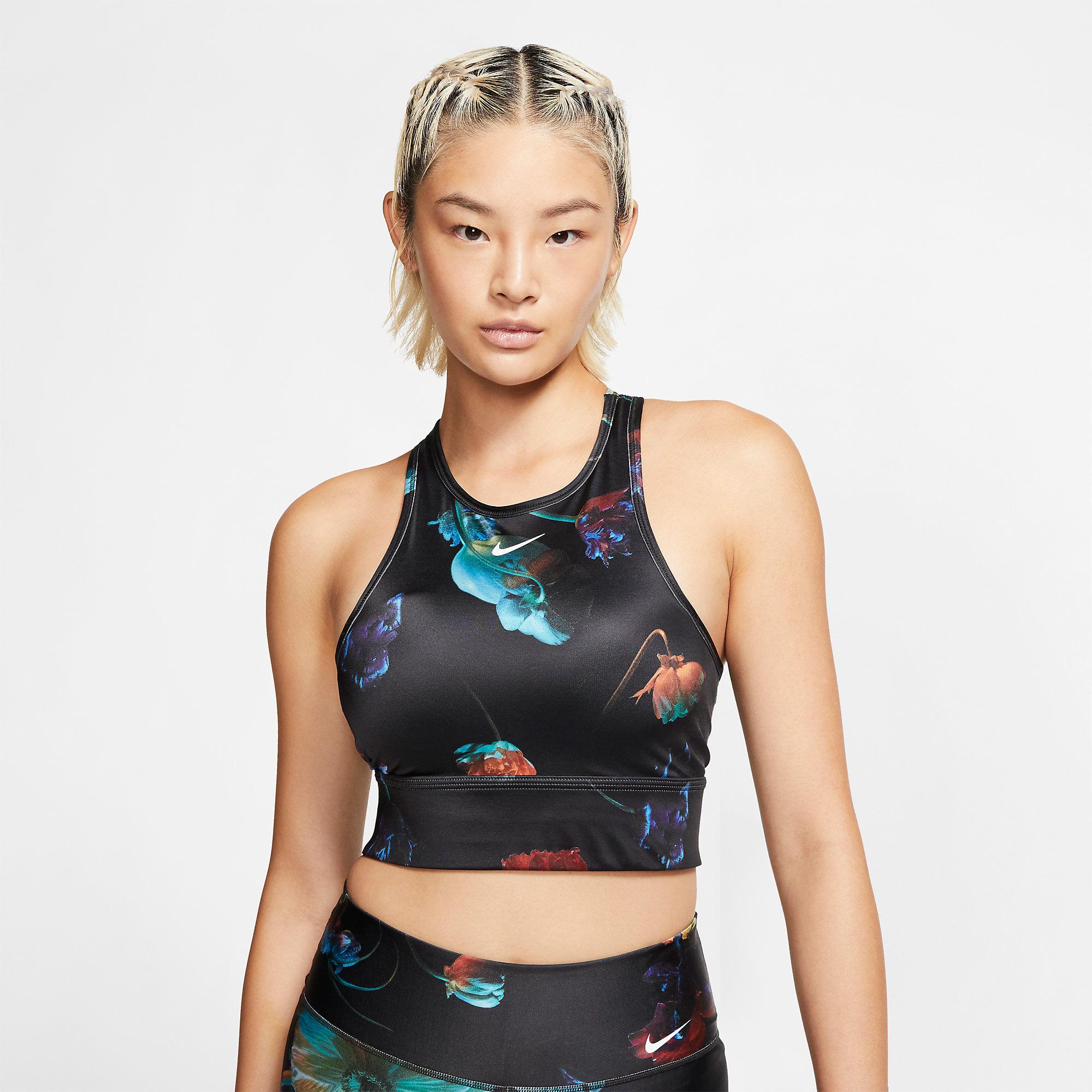 floral nike sports bra