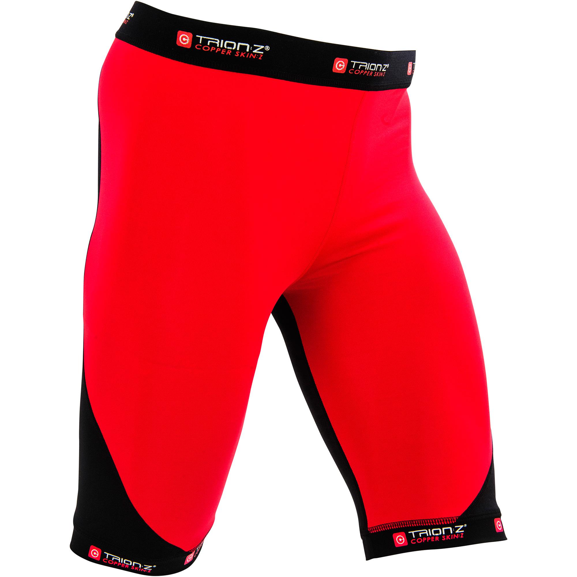 TrionZ Mens Copper SkinZ Compression Shorts Red