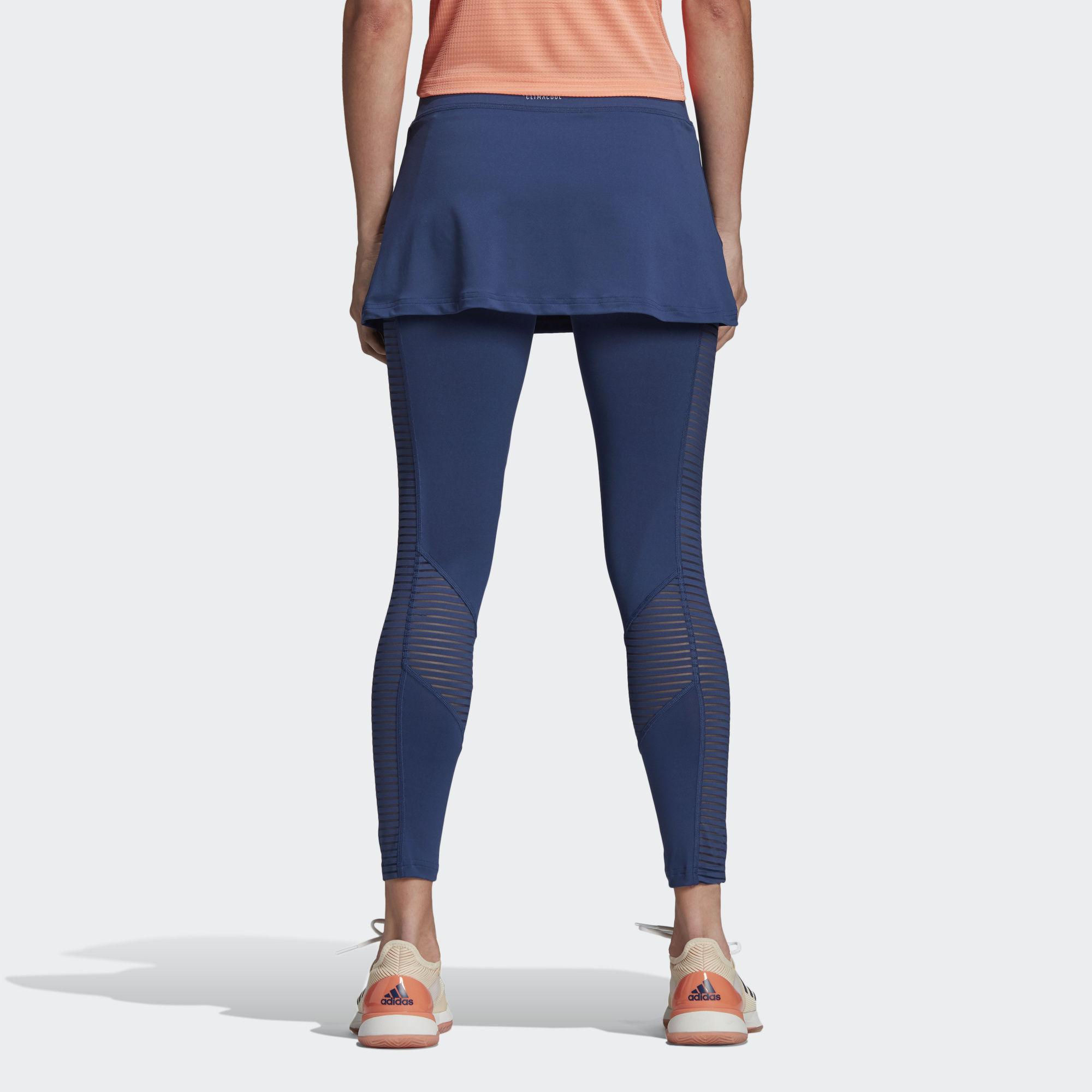 Adidas Womens Roland Garros Skirt Leggings - Noble Indigo - Tennisnuts.com