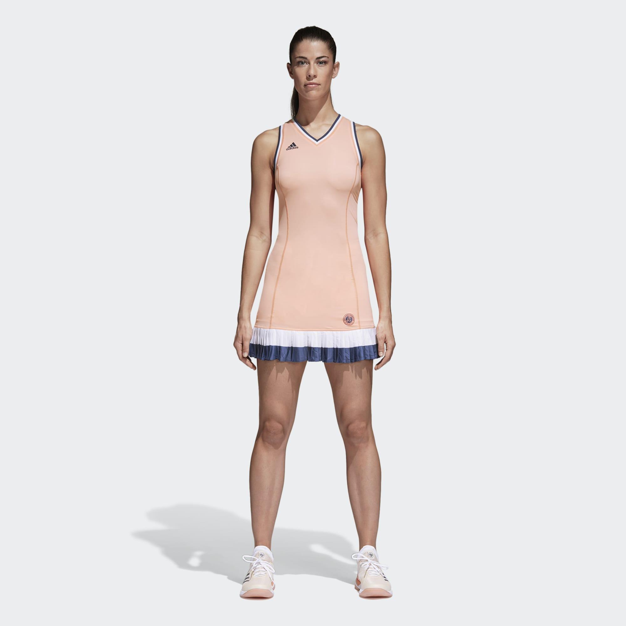 Adidas Womens Roland Garros Dress Chalk Coral