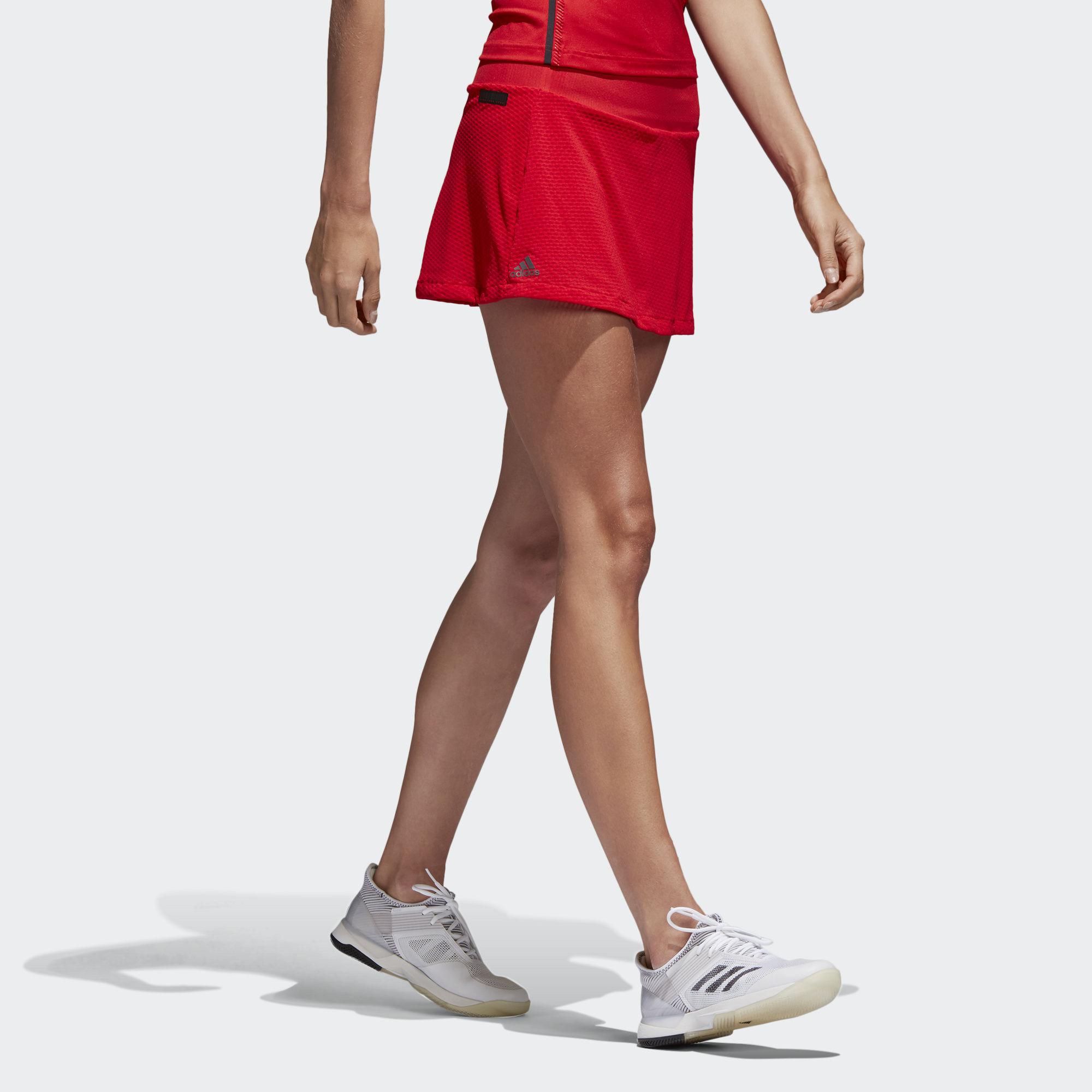 Adidas Womens Barricade Skort Red
