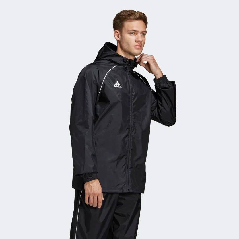 adidas black raincoat