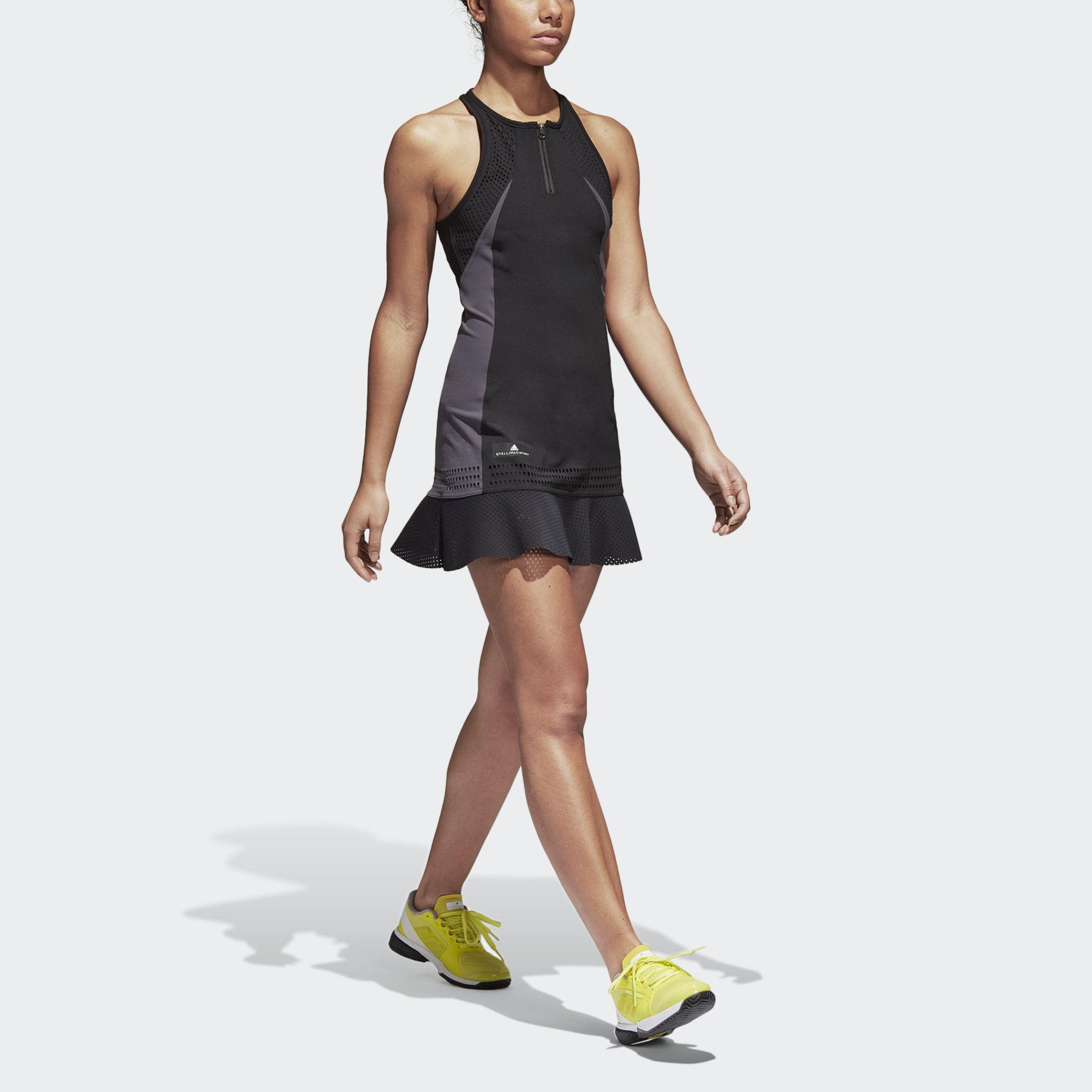 Adidas Womens Stella McCartney Barricade Dress - Black - Tennisnuts.com