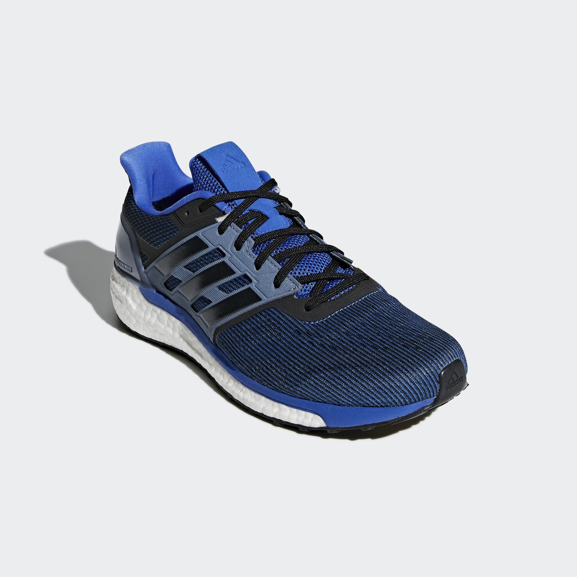 Adidas Mens Supernova Running Shoes - Blue/Core Black/Raw Steel - 0