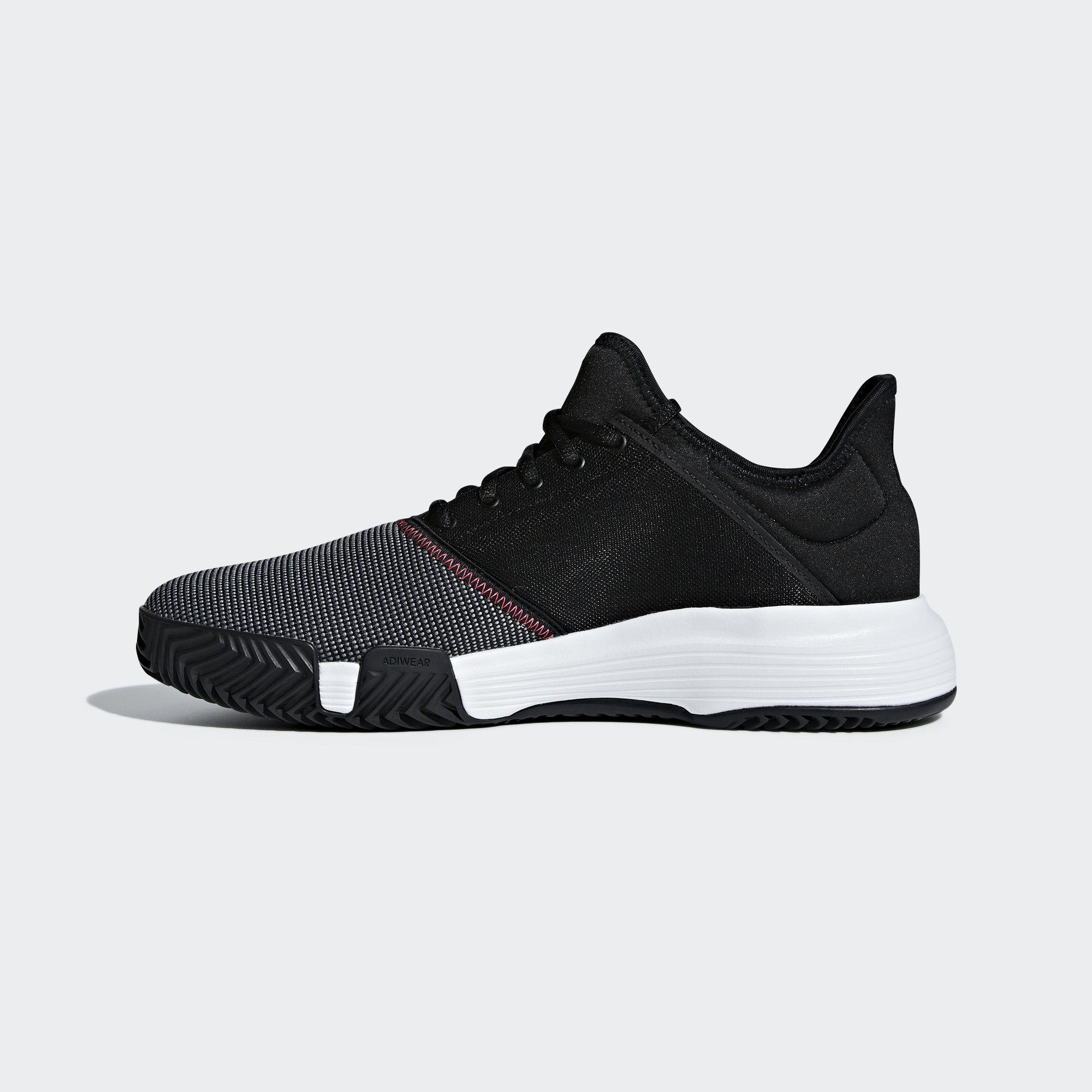 Adidas Mens GameCourt Tennis Shoes - Black - Tennisnuts.com