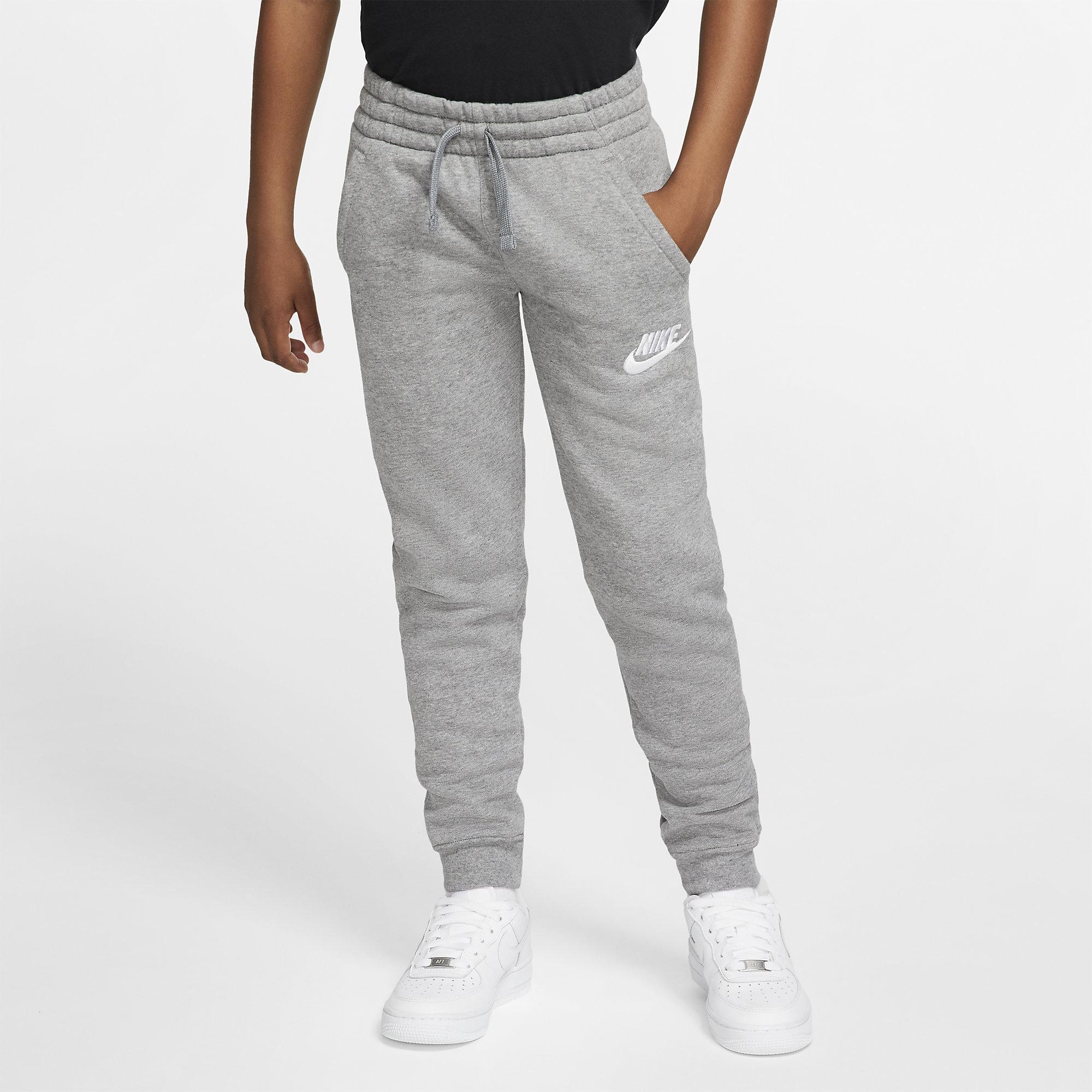 Nike Kids Sportswear Club Fleece Pants - Carbon Heather/Cool Grey ...
