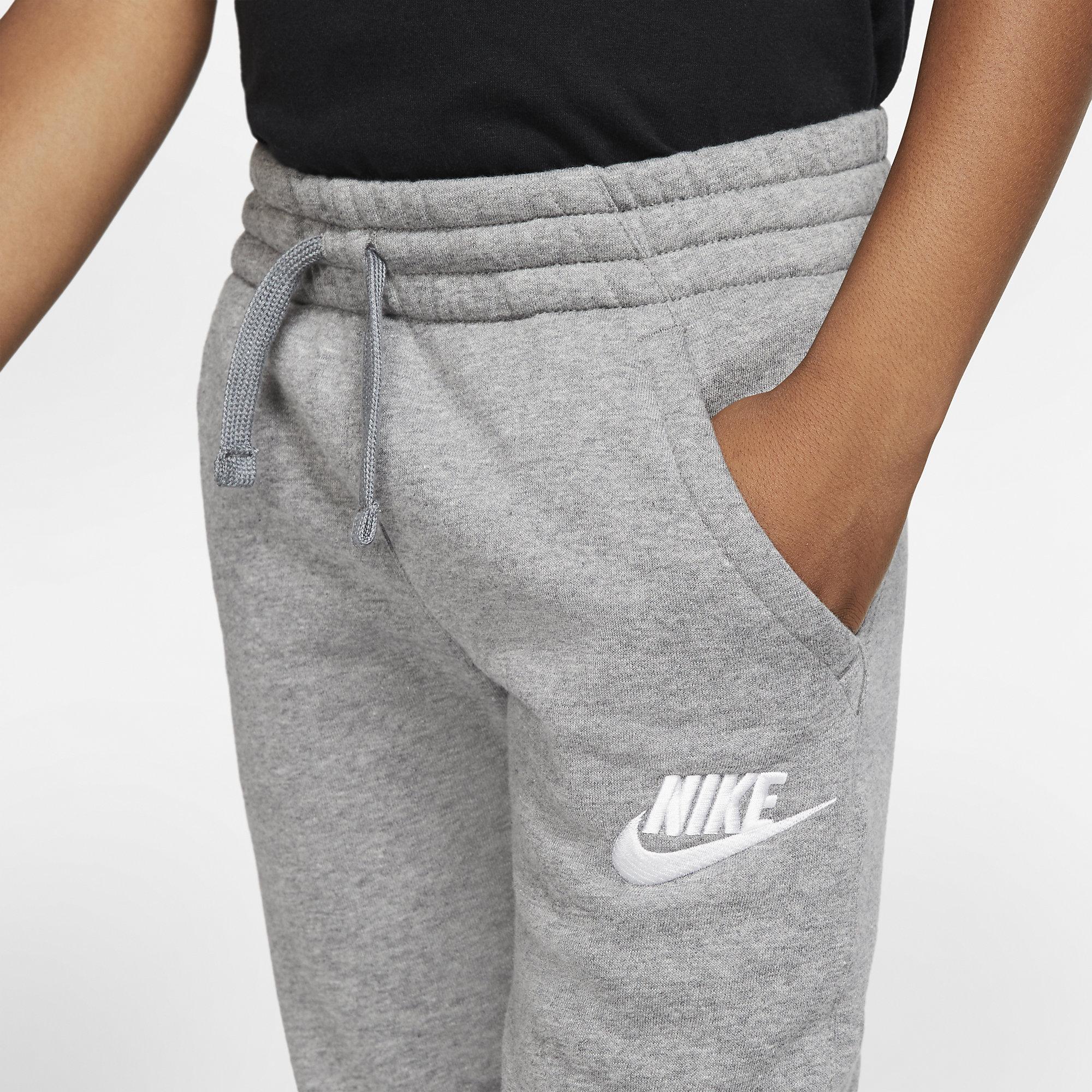 nike mens sportswear club fleece cuffed pants dark grey heather