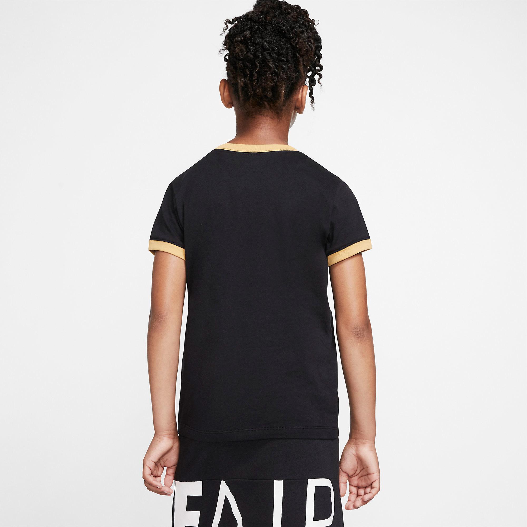 black and gold nike shirt women's