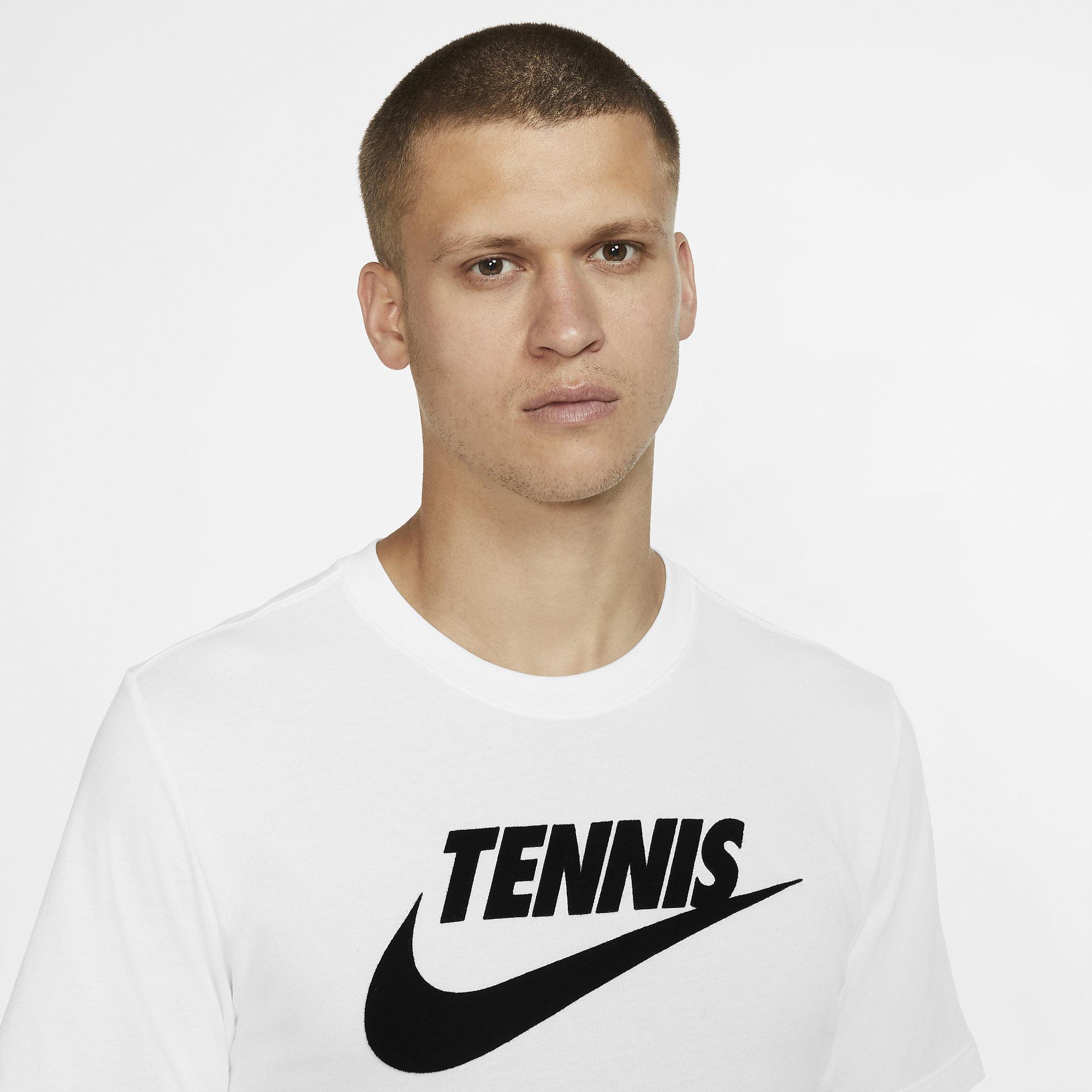 Nike Mens DriFIT Tennis TShirt White