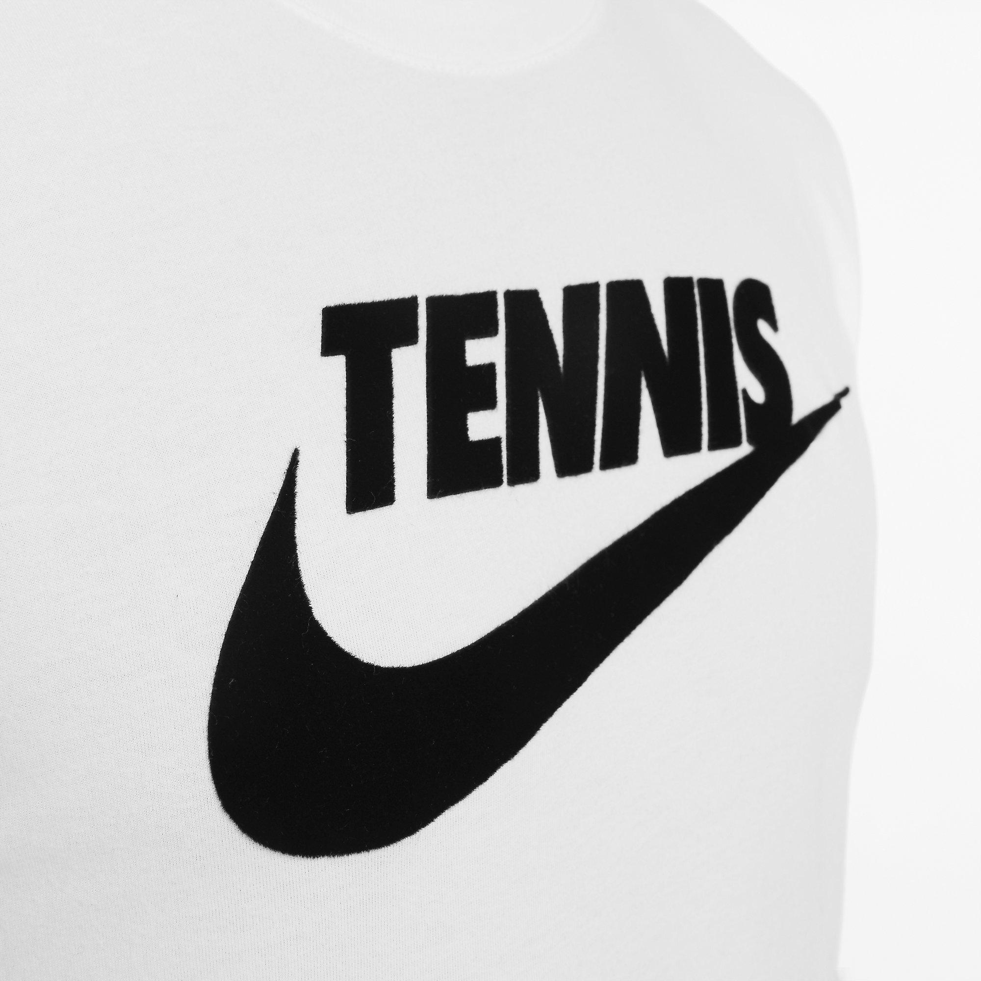 Nike Mens Dri-FIT Tennis T-Shirt - White - Tennisnuts.com