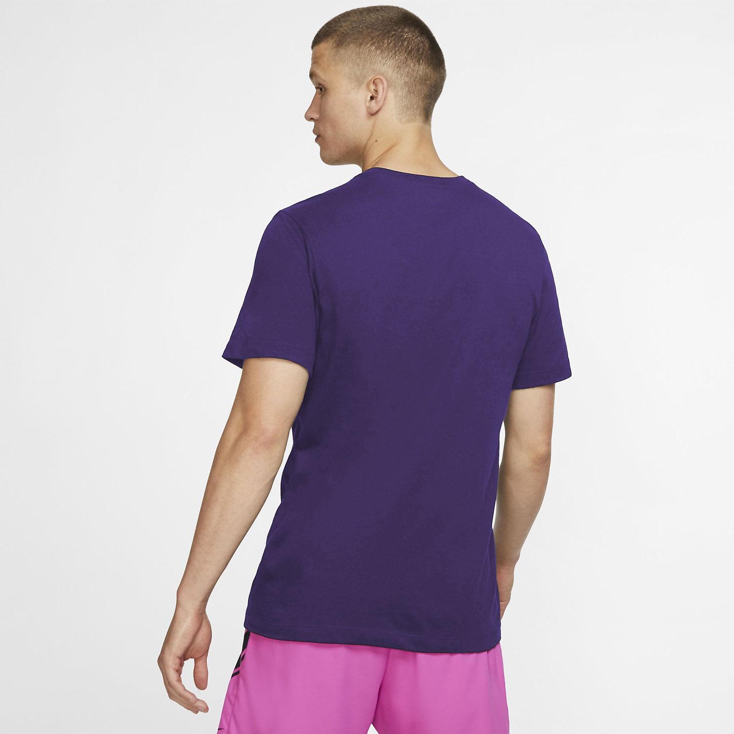 Nike Mens Dri-FIT Tennis T-Shirt - Court Purple - Tennisnuts.com