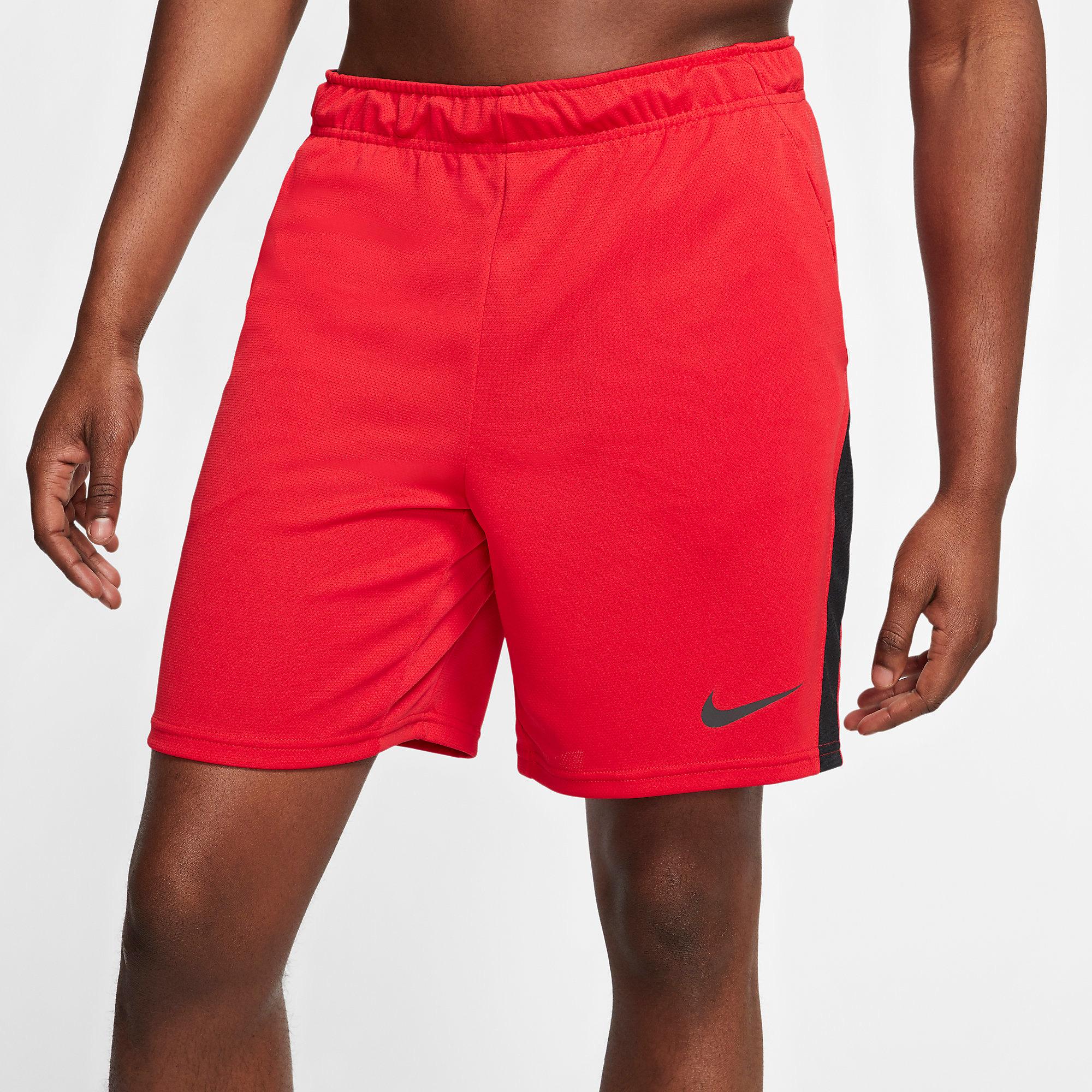 Nike Mens Dri-FIT 7 Inch Training Shorts - Gym Red/Black - Tennisnuts.com