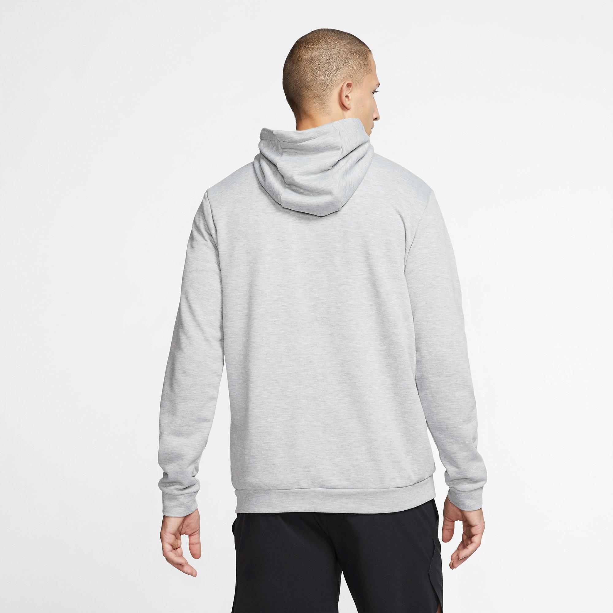 Nike Mens Full Zip Hoodie - Dark Grey Heather - Tennisnuts.com