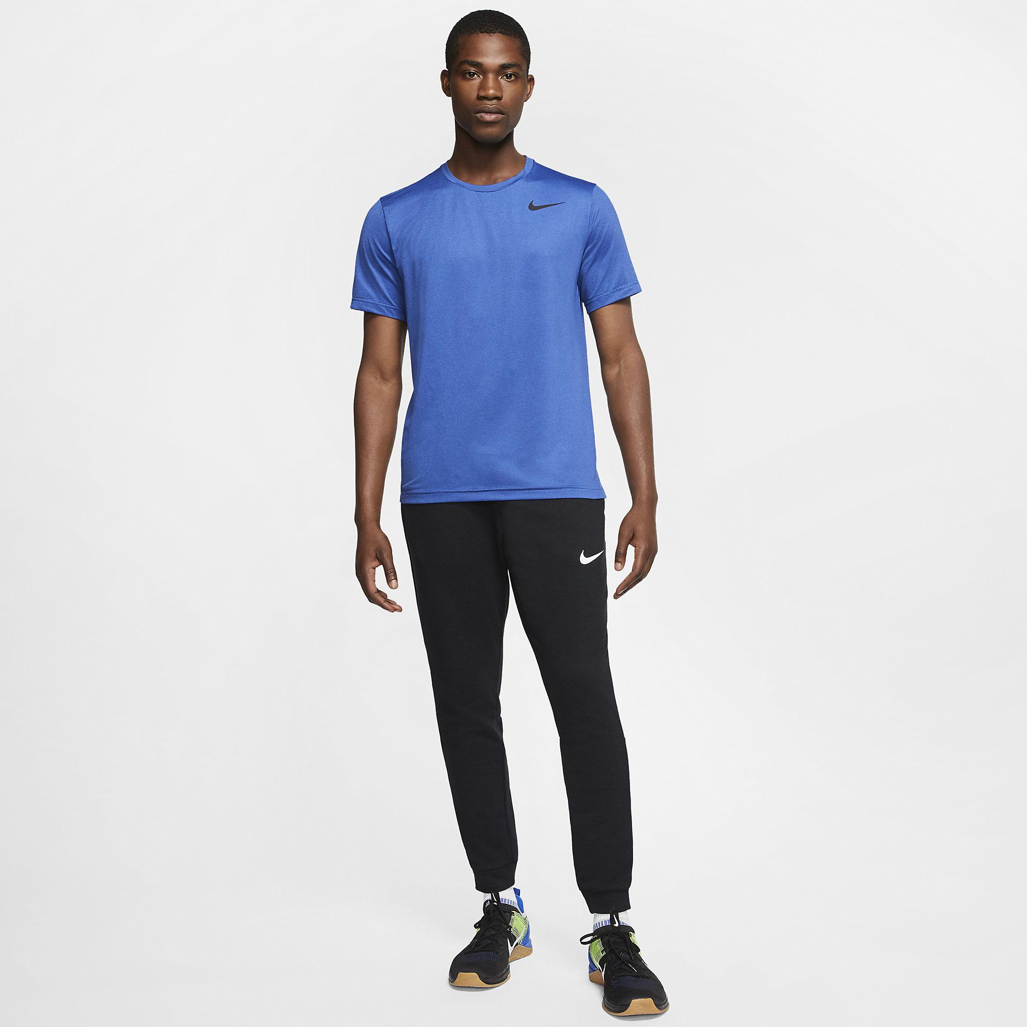 Nike Mens Pro Short Sleeve Top - Blue - Tennisnuts.com