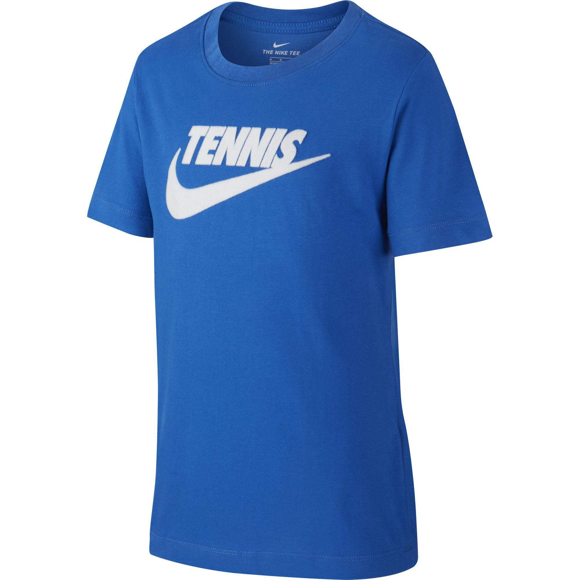 Nike Boys Graphic Tennis TShirt Game Royal/White