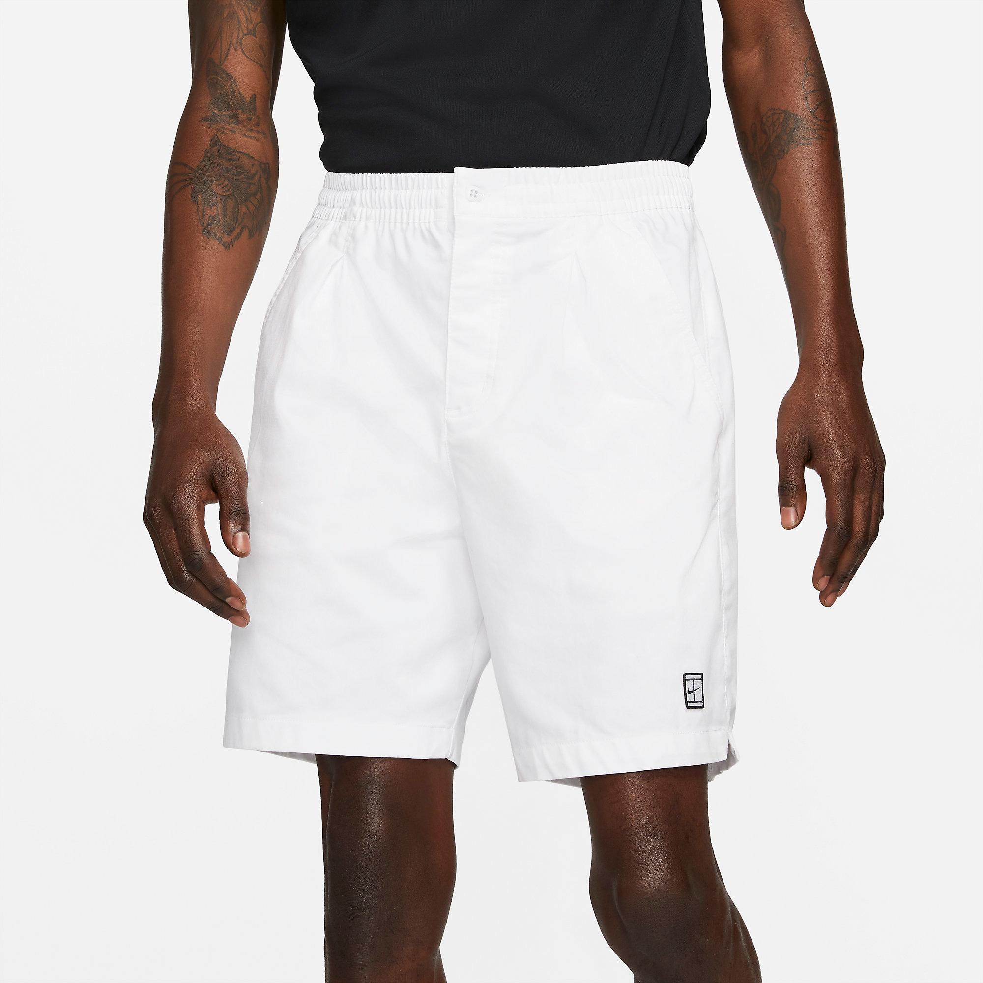 Nike Mens Heritage Tennis Shorts White