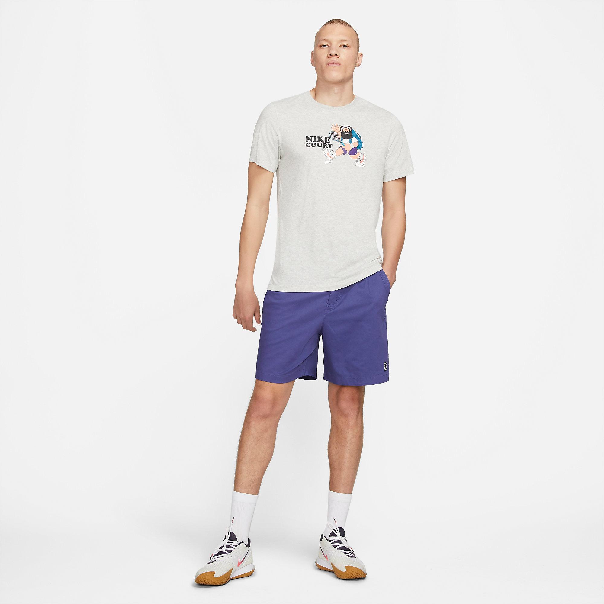 Nike Mens Heritage Tennis Shorts - Dark Purple Dust - Tennisnuts.com