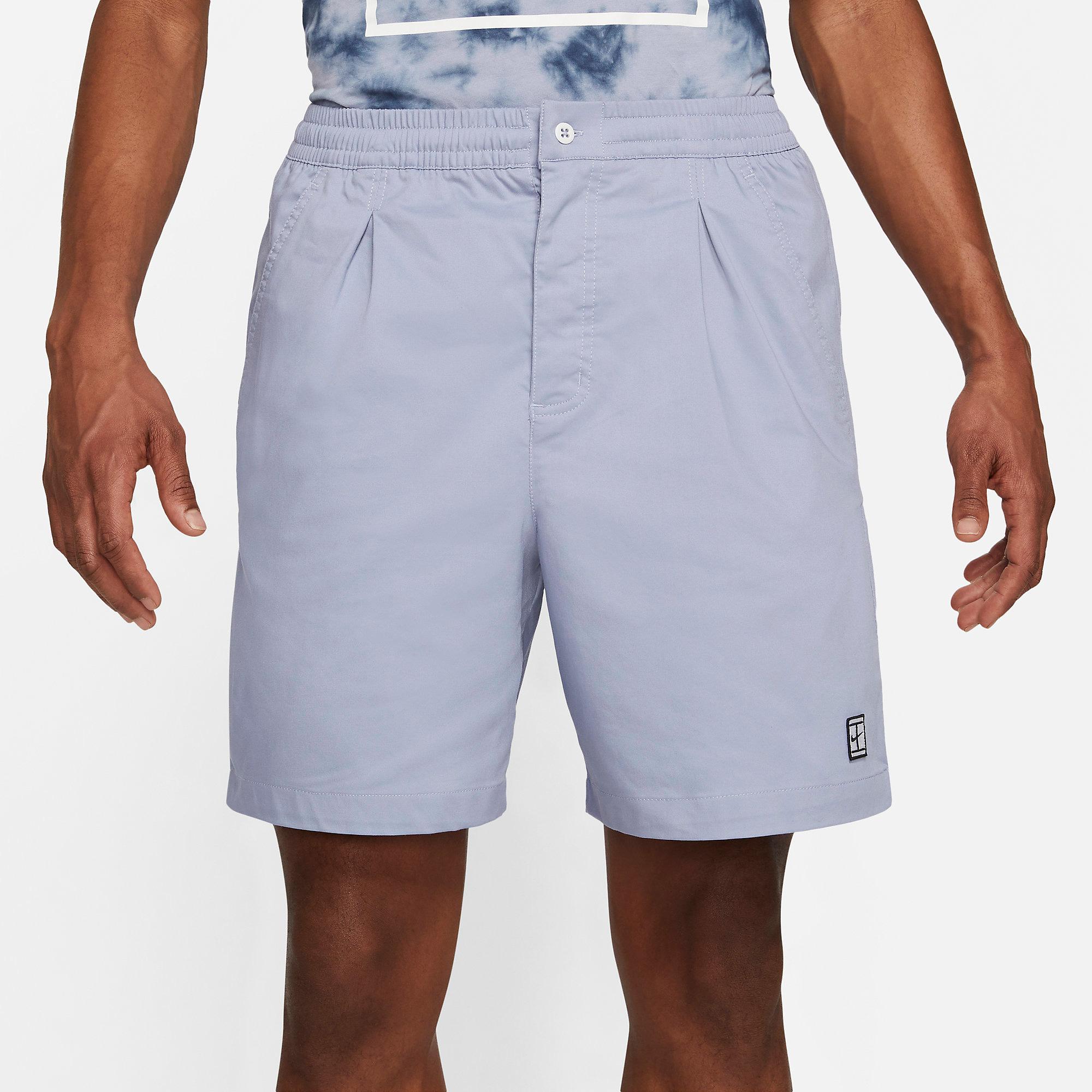 Nike Mens Heritage Tennis Shorts - Indigo Haze - Tennisnuts.com