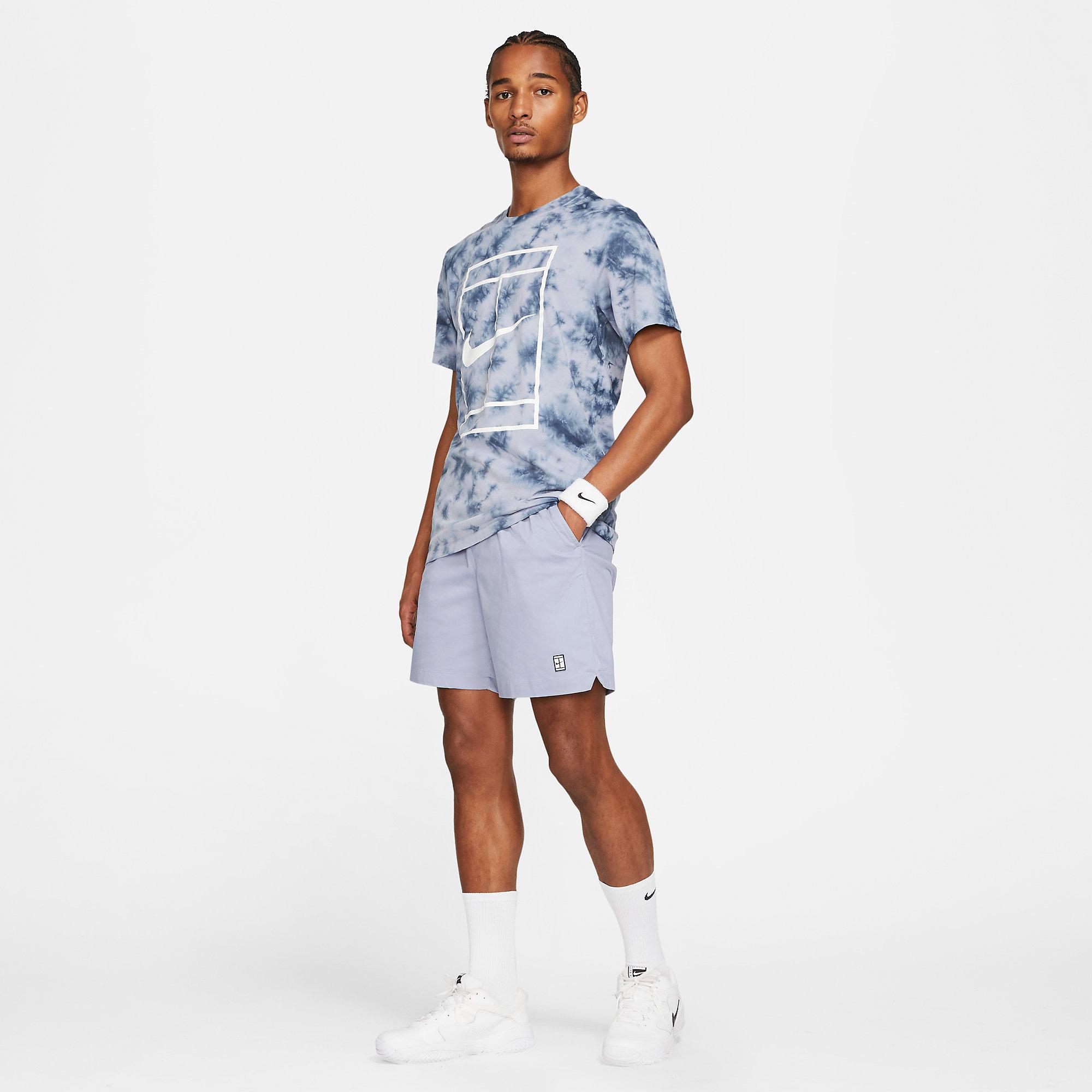 Nike Mens Heritage Tennis Shorts - Indigo Haze - Tennisnuts.com