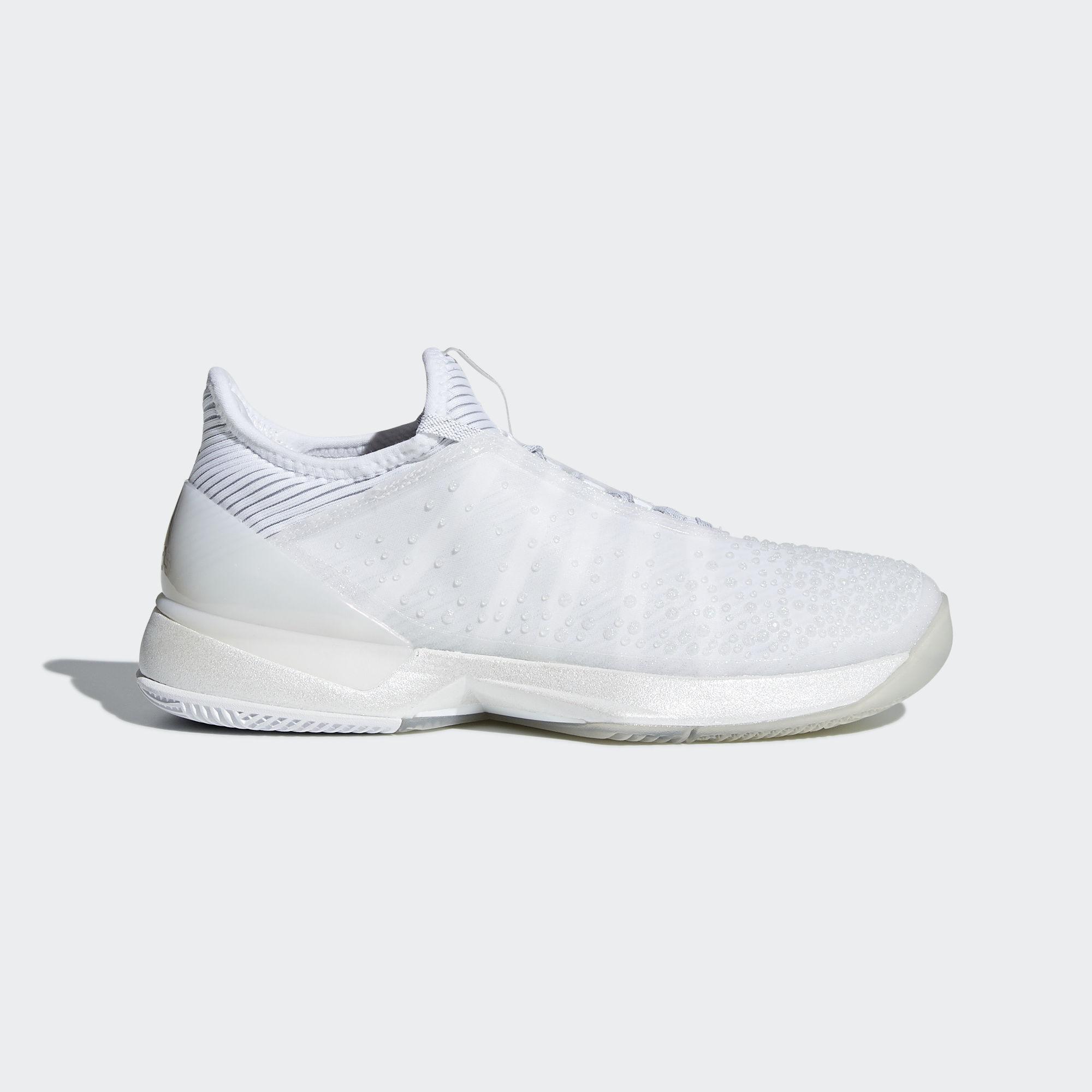 Adidas Womens Adizero Ubersonic 3.0 Limited Edition Tennis Shoes White