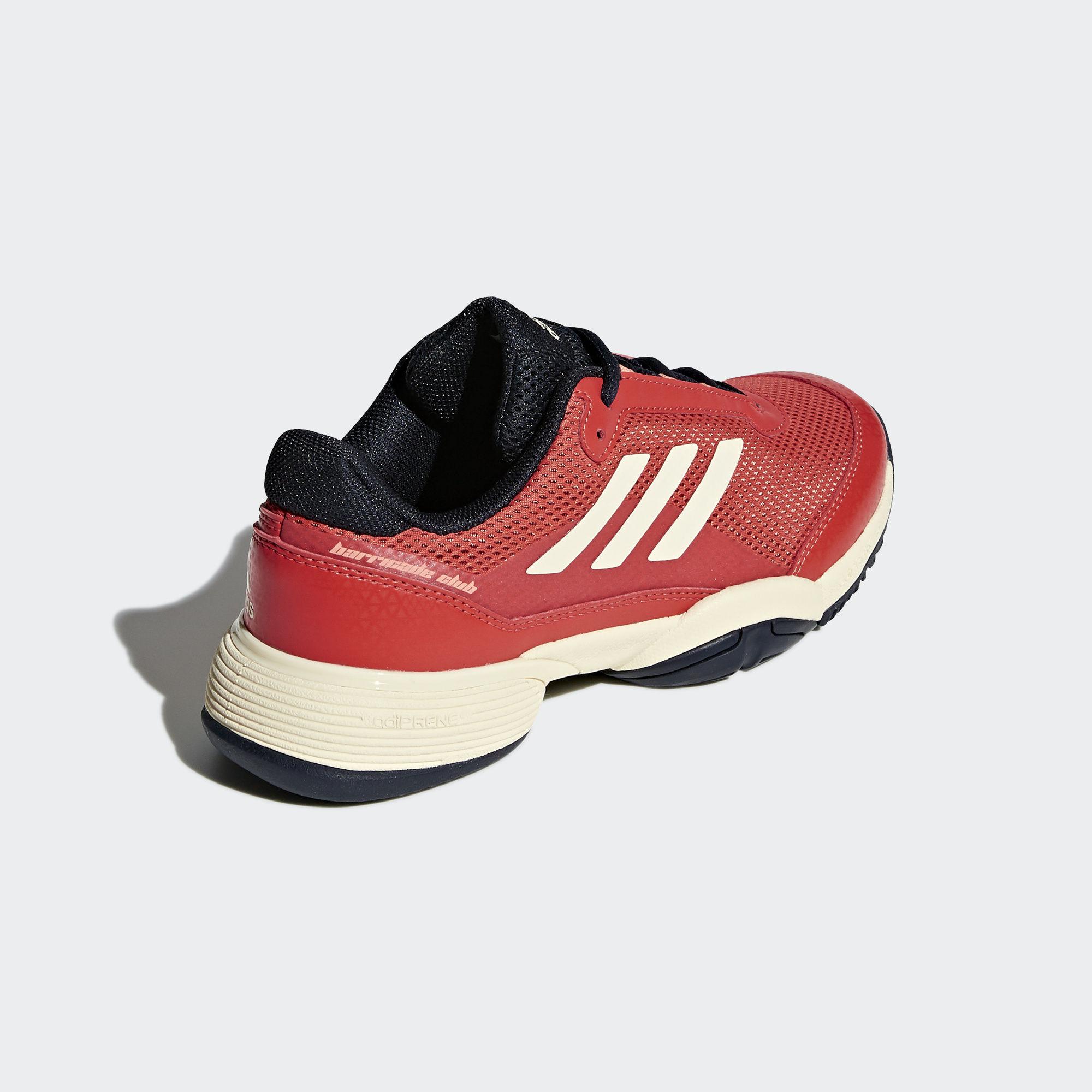 Adidas Kids Barricade Club Tennis Shoes - Coral - Tennisnuts.com