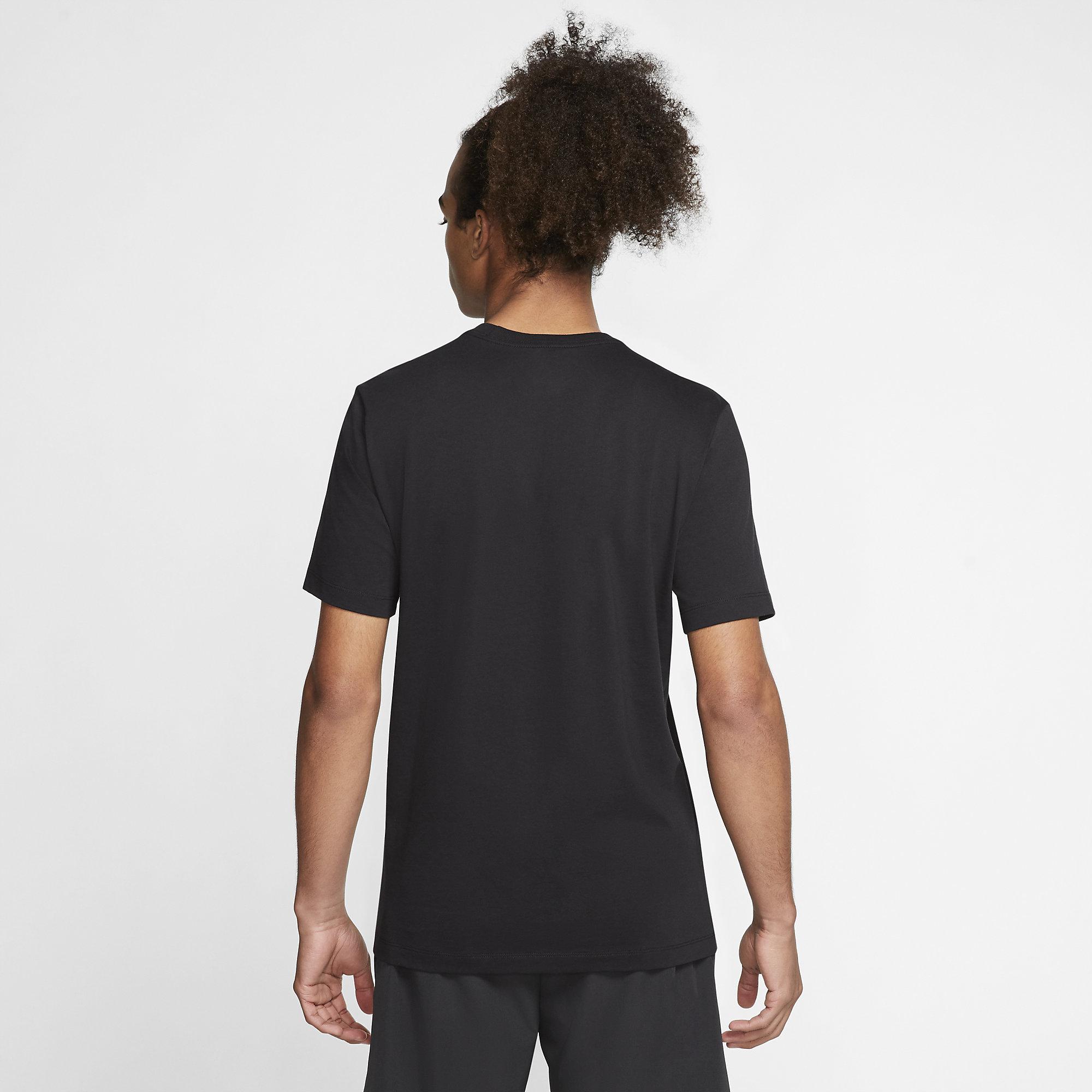 Nike Mens Tennis T-Shirt - Black - Tennisnuts.com