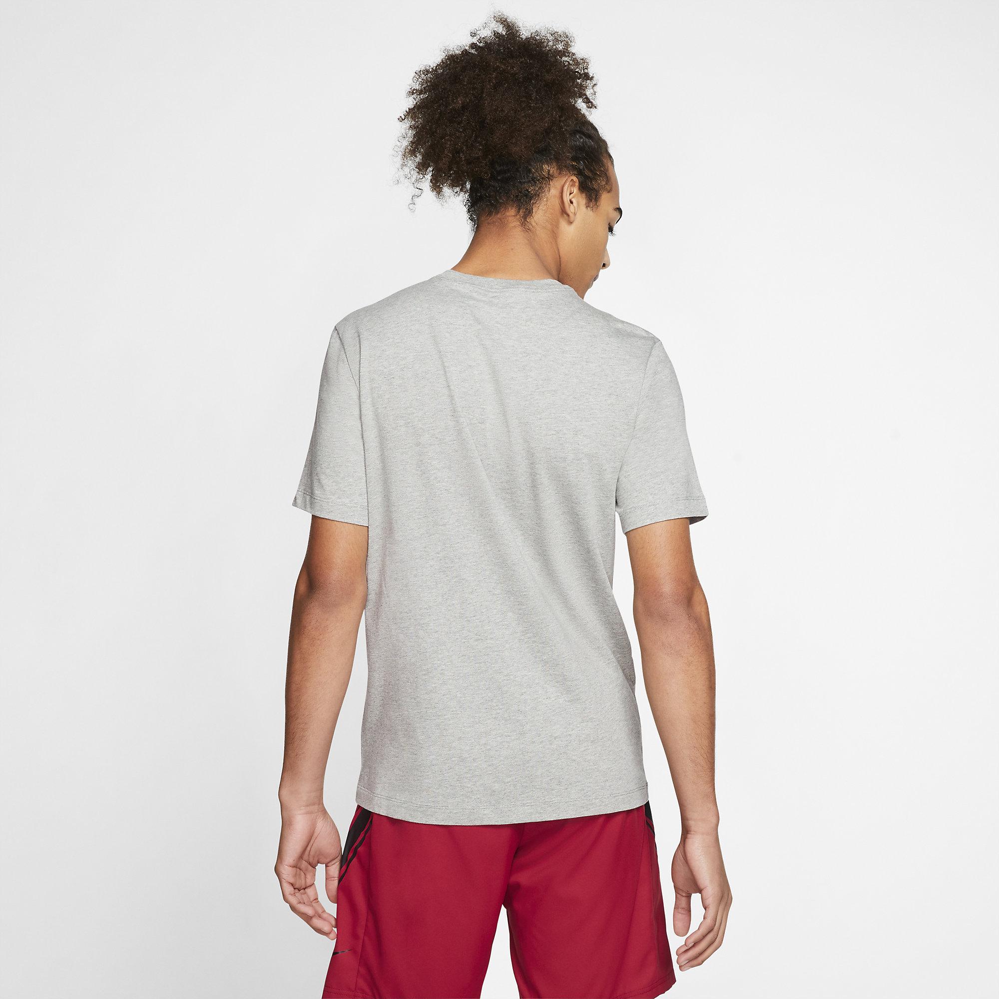 Nike Mens Tennis T-Shirt - Dark Grey/Heather - Tennisnuts.com