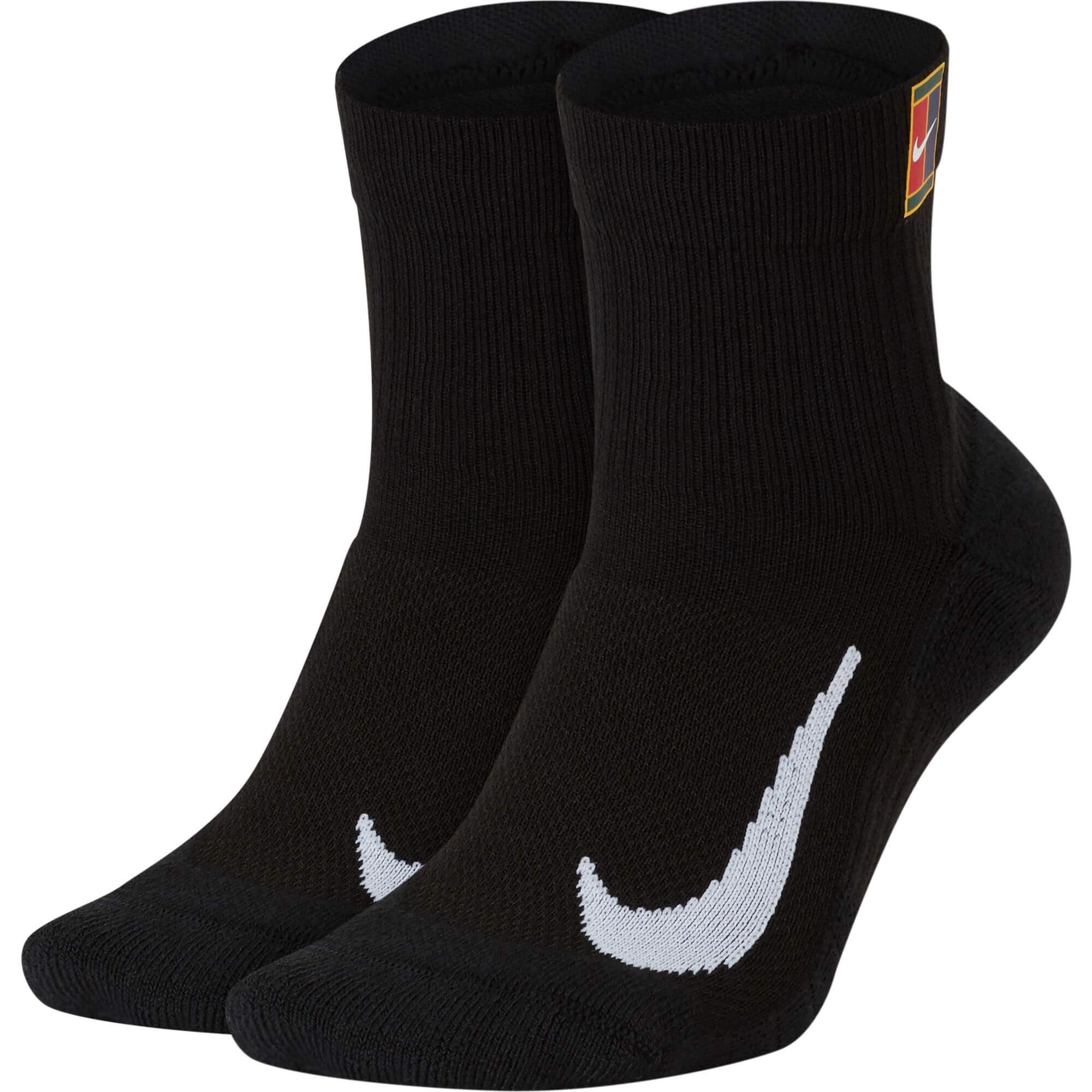 Nike Court Crew Socks (2 Pairs) - Black - Tennisnuts.com