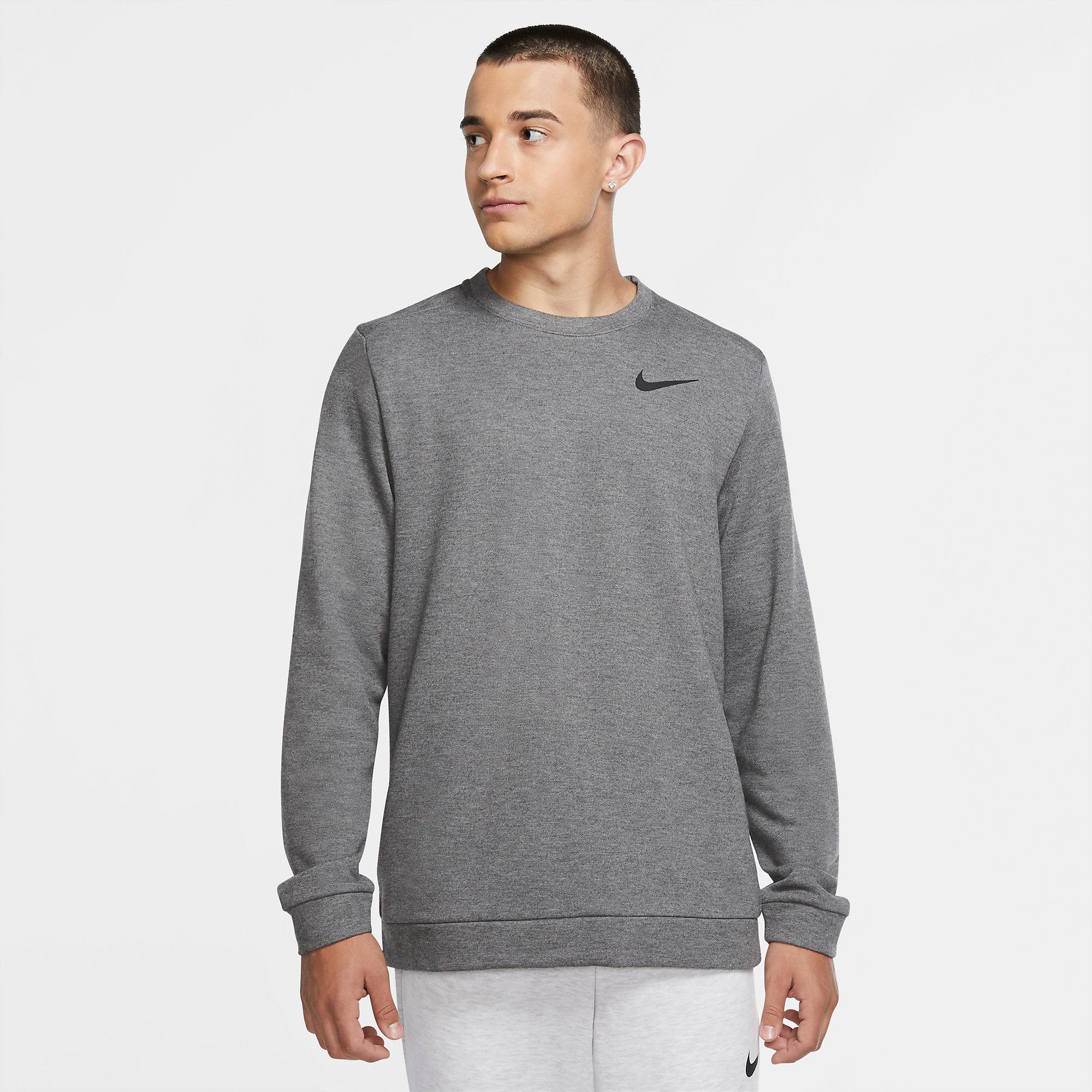 Nike Mens Dri-FIT Long Sleeve - Charcoal Grey - Tennisnuts.com