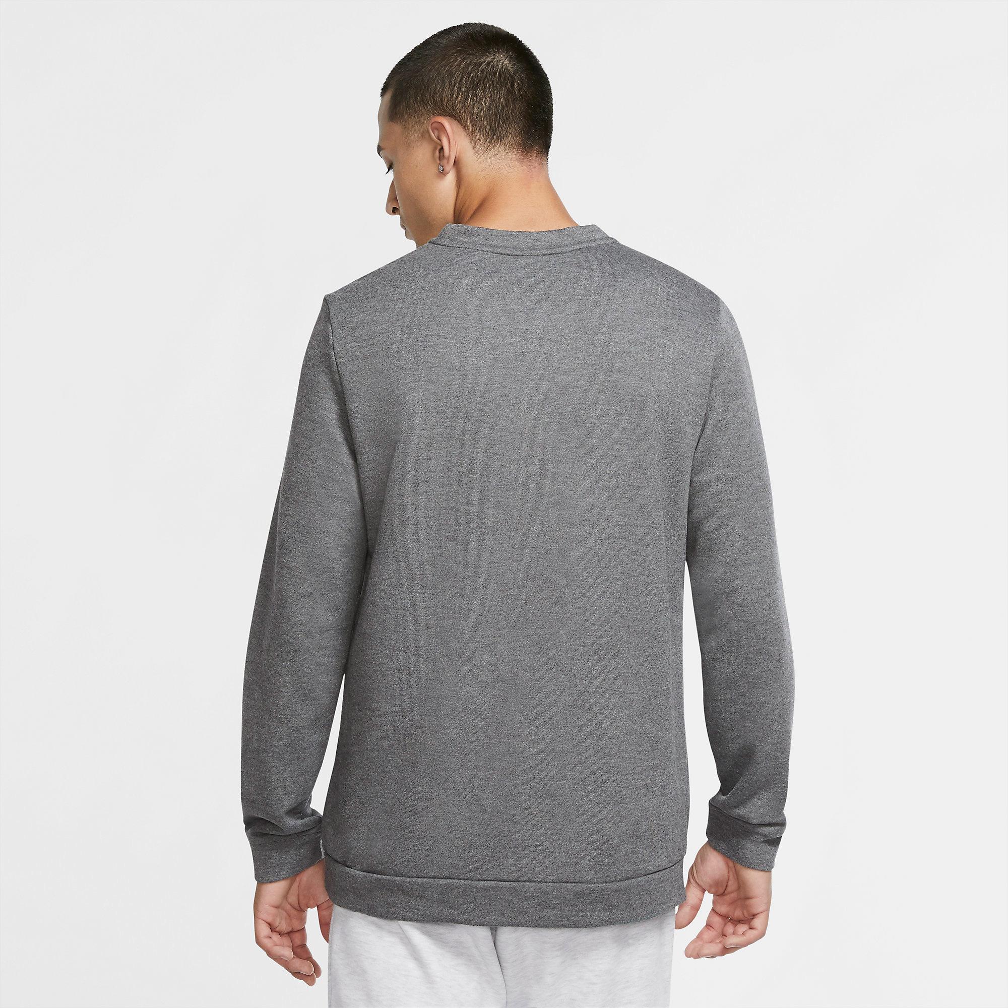 Nike Mens Dri-FIT Long Sleeve - Charcoal Grey - Tennisnuts.com