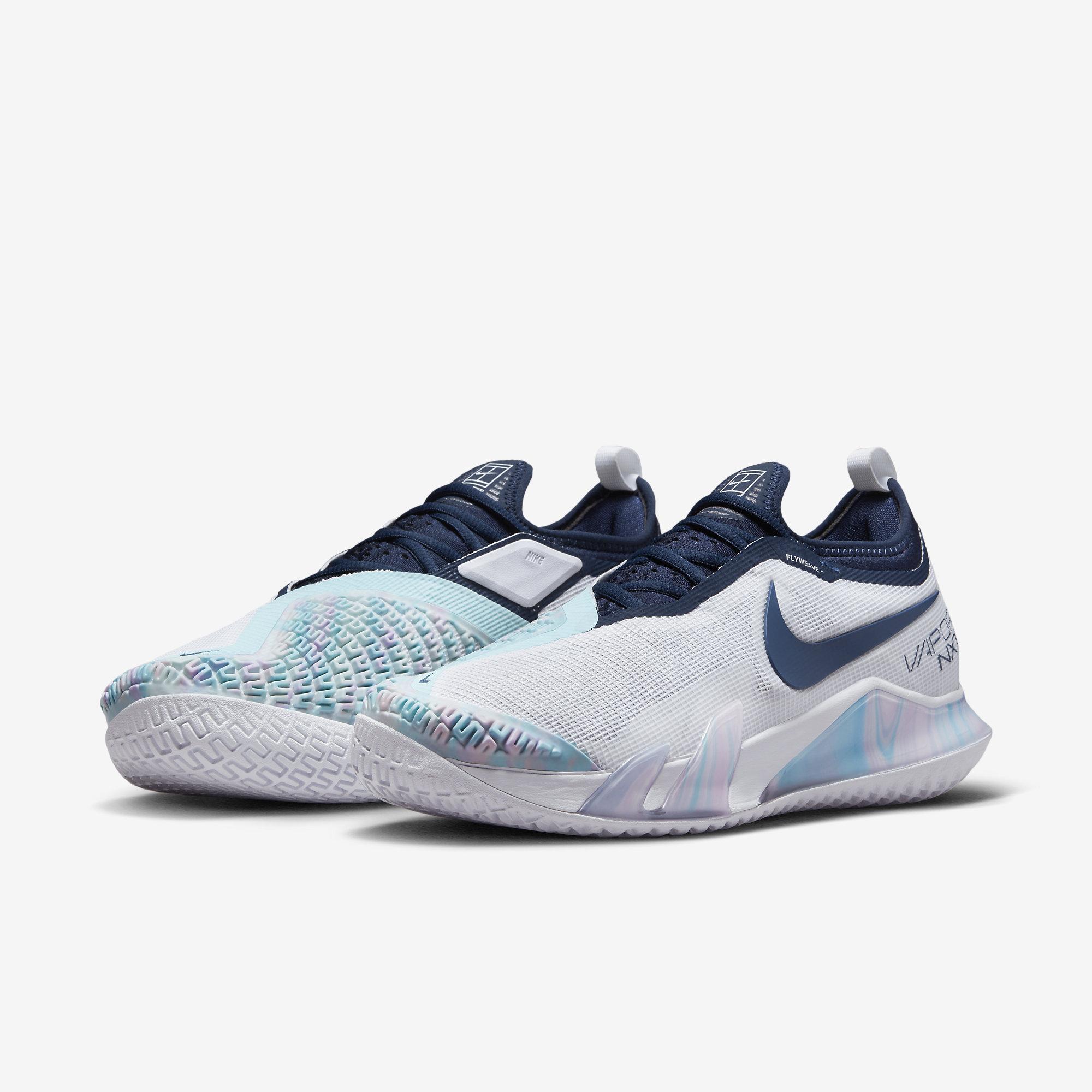 Nike Mens React Vapor NXT Tennis Shoes - Glacier Ice/Midnight Navy ...