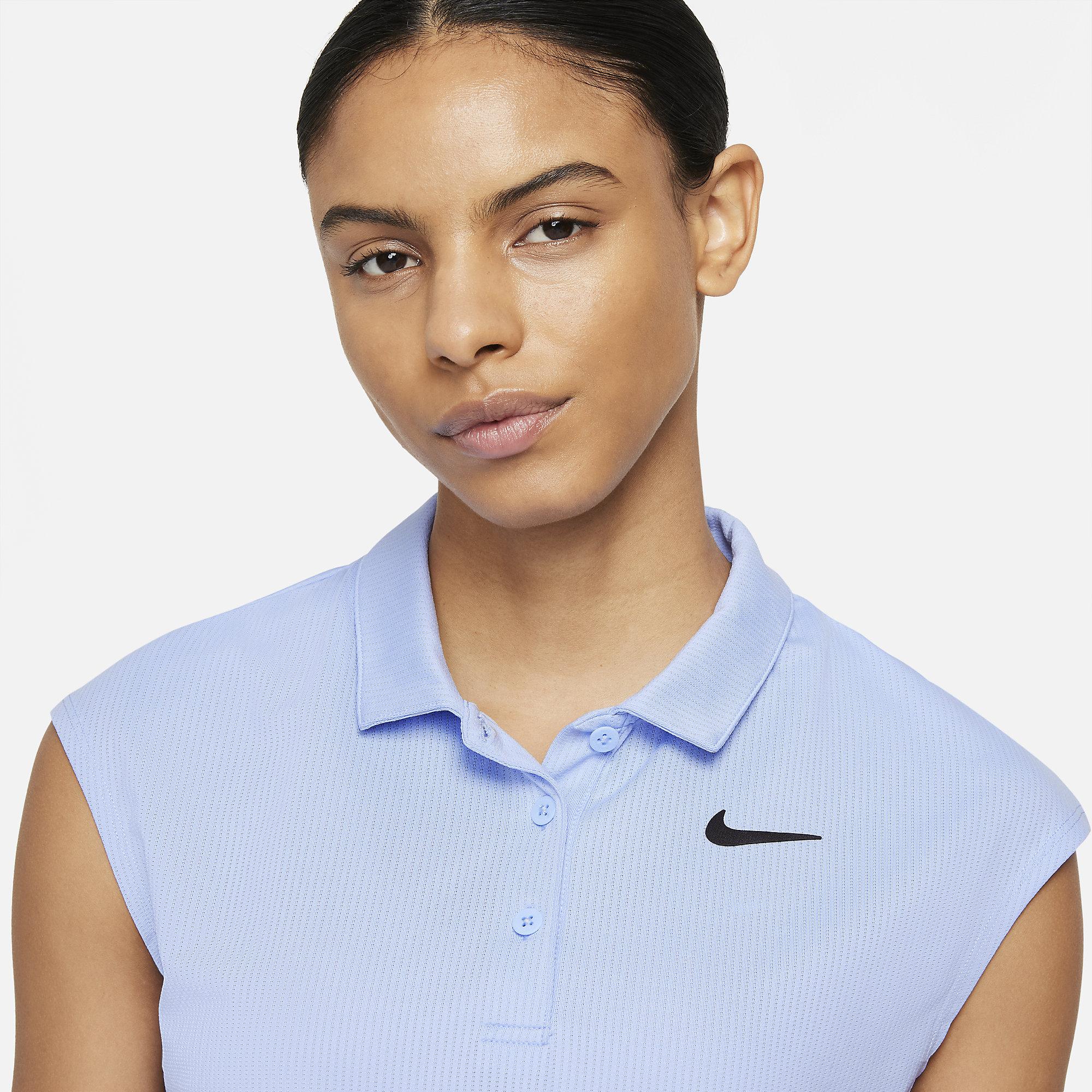 Nike Womens Victory Polo - Light Blue - Tennisnuts.com