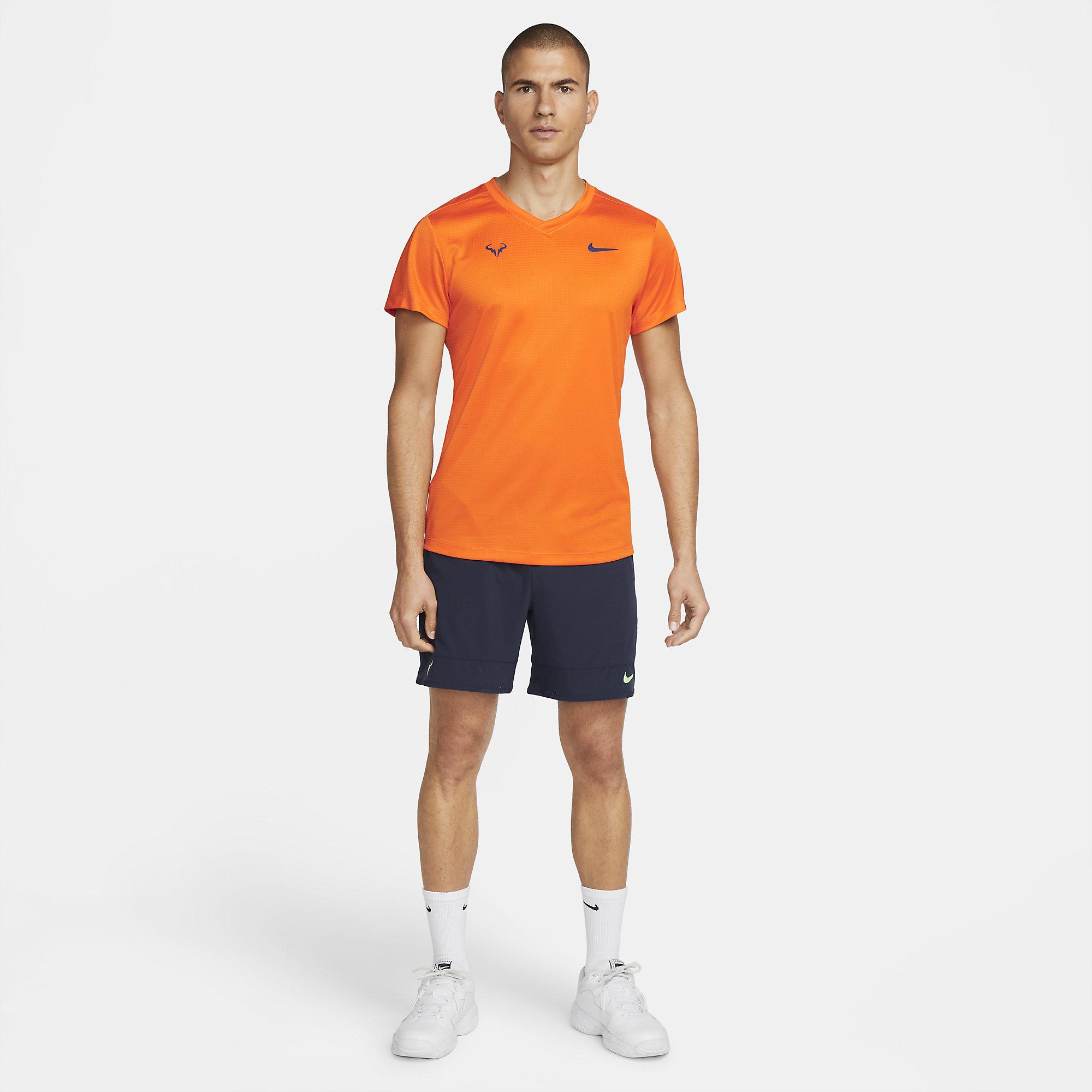 Nike Mens Rafa Challenger Tee - Magma - Tennisnuts.com