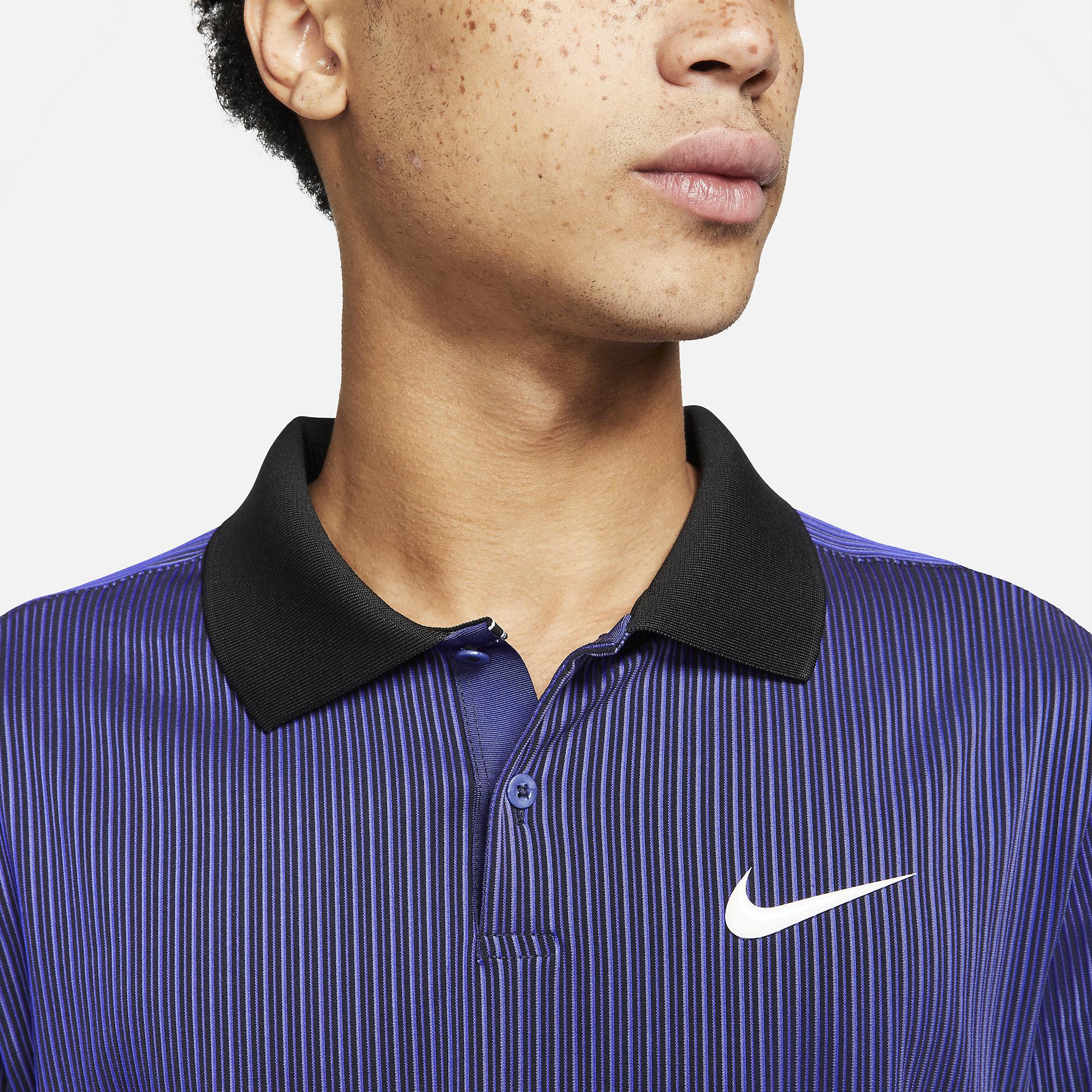 Nike Mens Dri-FIT ADV Slam Tennis Polo - Dark Purple Dust - Tennisnuts.com